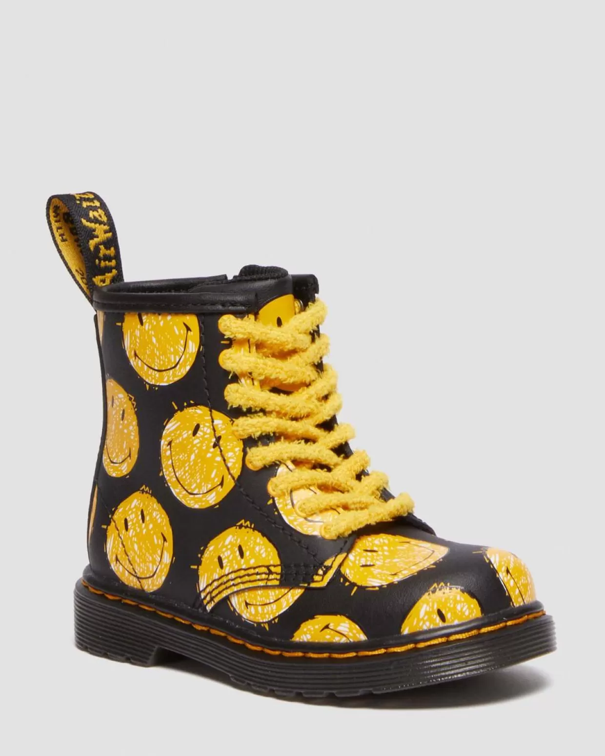 UNISEX Dr. Martens 1460 stivali in pelle SMILEY® per neonati