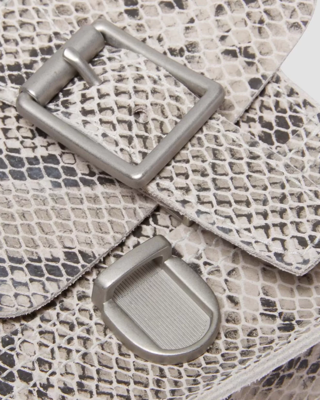 ACCESSORIES Dr. Martens Borsa a tracolla verticale in pelle con stampa pitonata