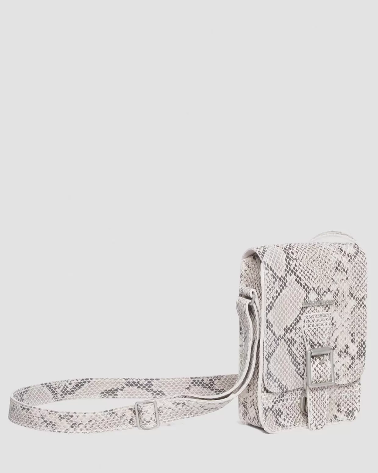 ACCESSORIES Dr. Martens Borsa a tracolla verticale in pelle con stampa pitonata