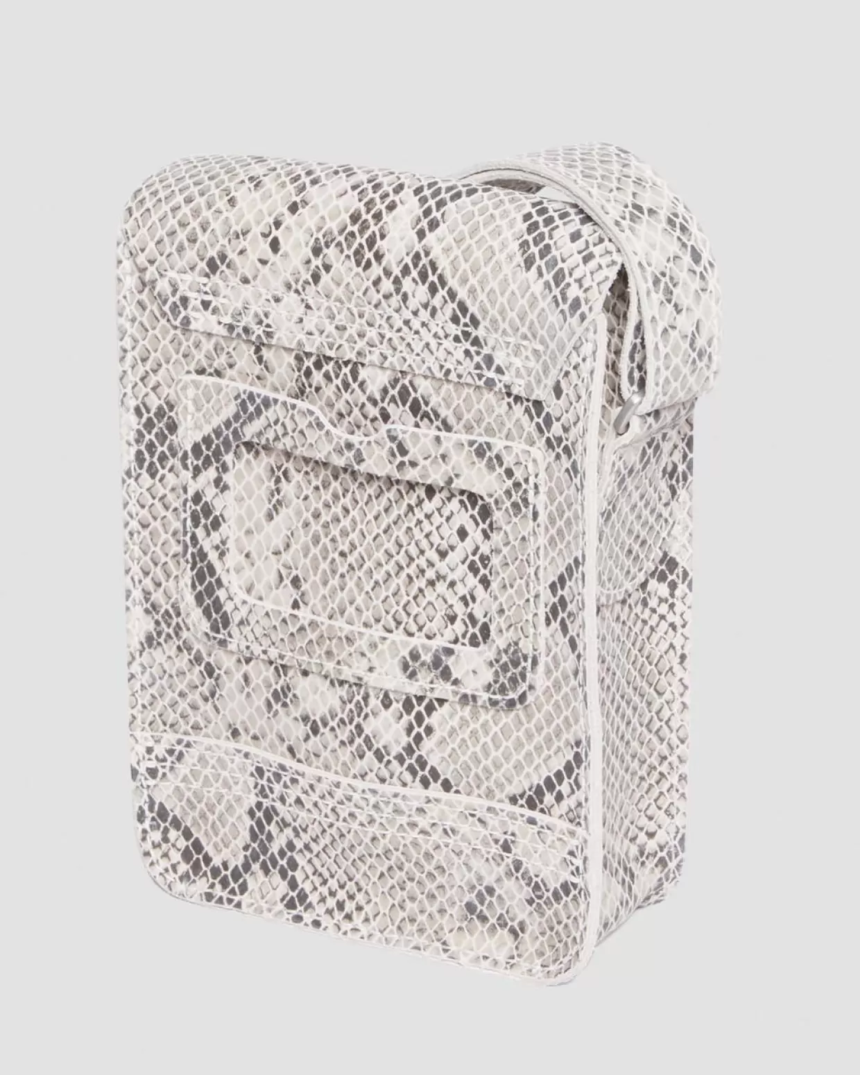ACCESSORIES Dr. Martens Borsa a tracolla verticale in pelle con stampa pitonata