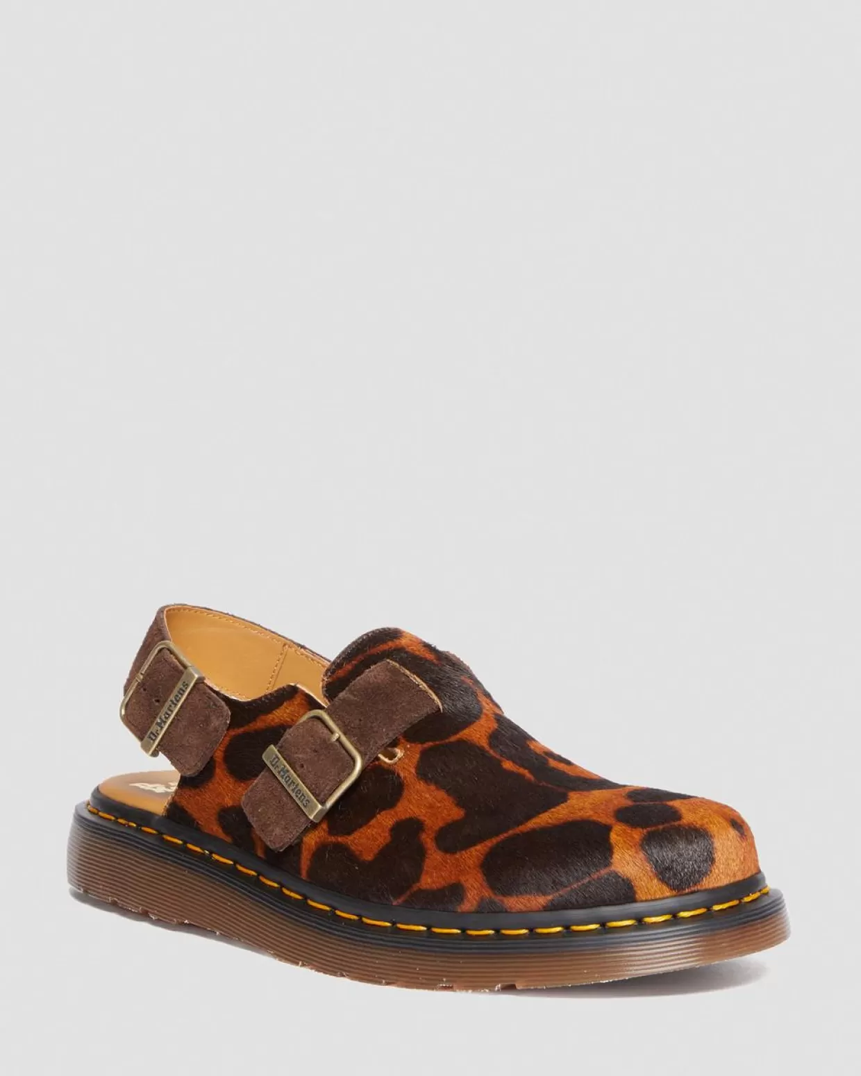WOMENS Dr. Martens Jorge Mules Made in England Hair On con cinturino