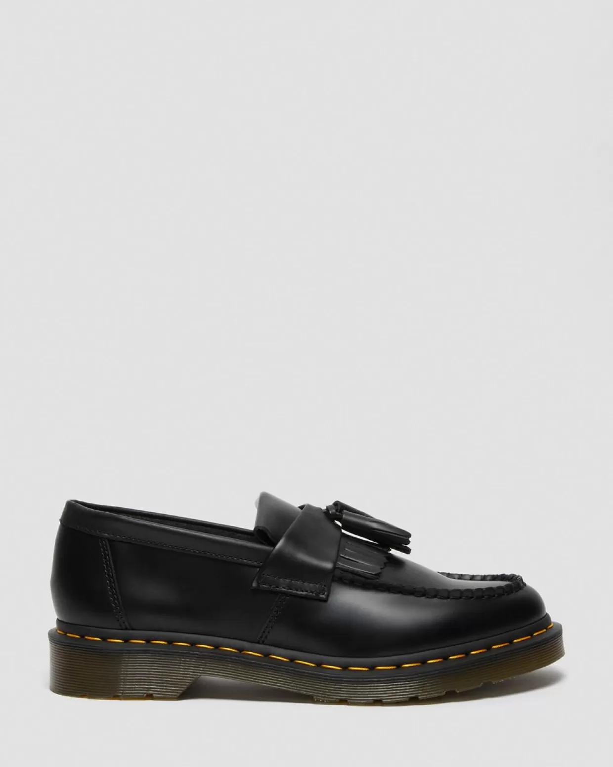 WOMENS Dr. Martens Mocassini Adrian con nappe e cuciture gialle in pelle Smooth