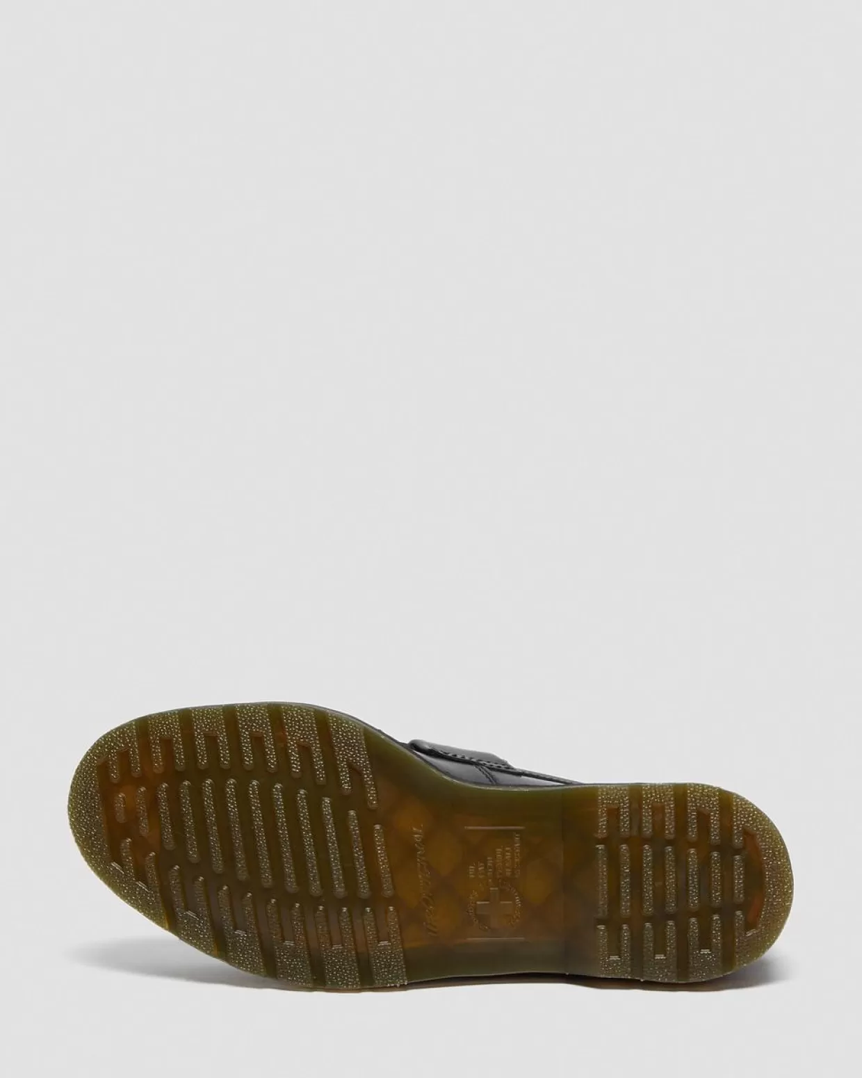WOMENS Dr. Martens Mocassini Adrian con nappe e cuciture gialle in pelle Smooth
