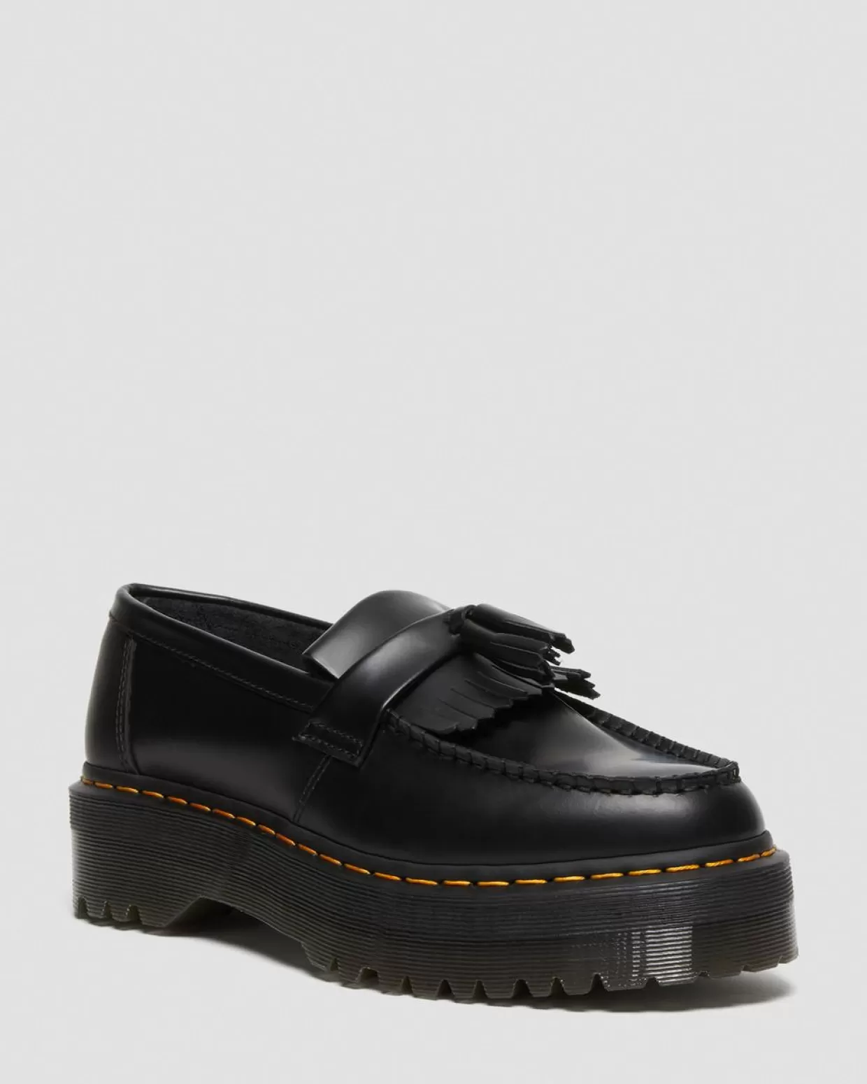 UNISEX Dr. Martens Mocassini Adrian Quad Platform in pelle con nappe