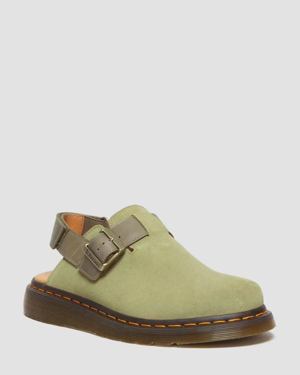 MENS Dr. Martens Mules Jorge II in camoscio e pelle