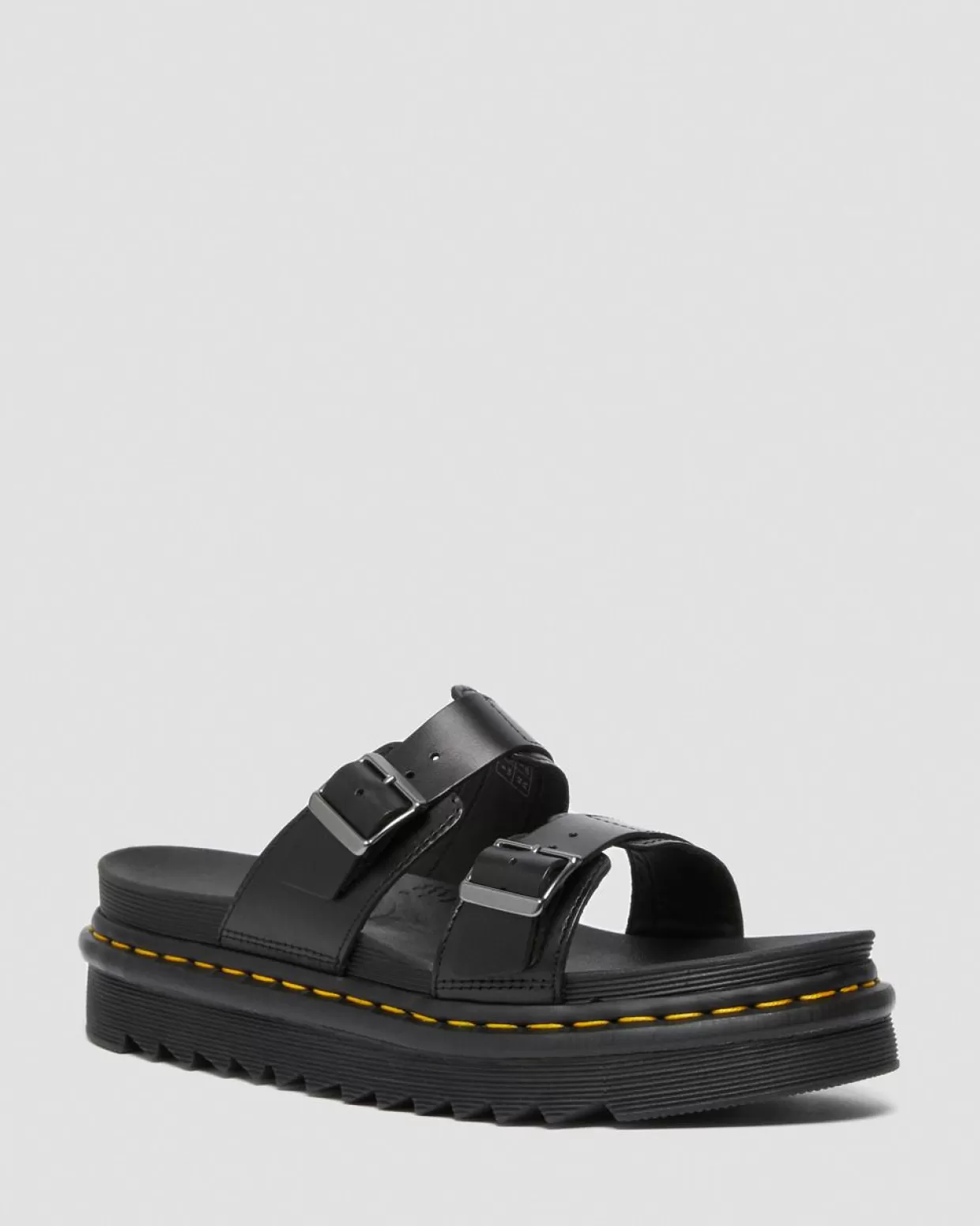 MENS Dr. Martens Sandali Myles Brando in pelle con fibbie