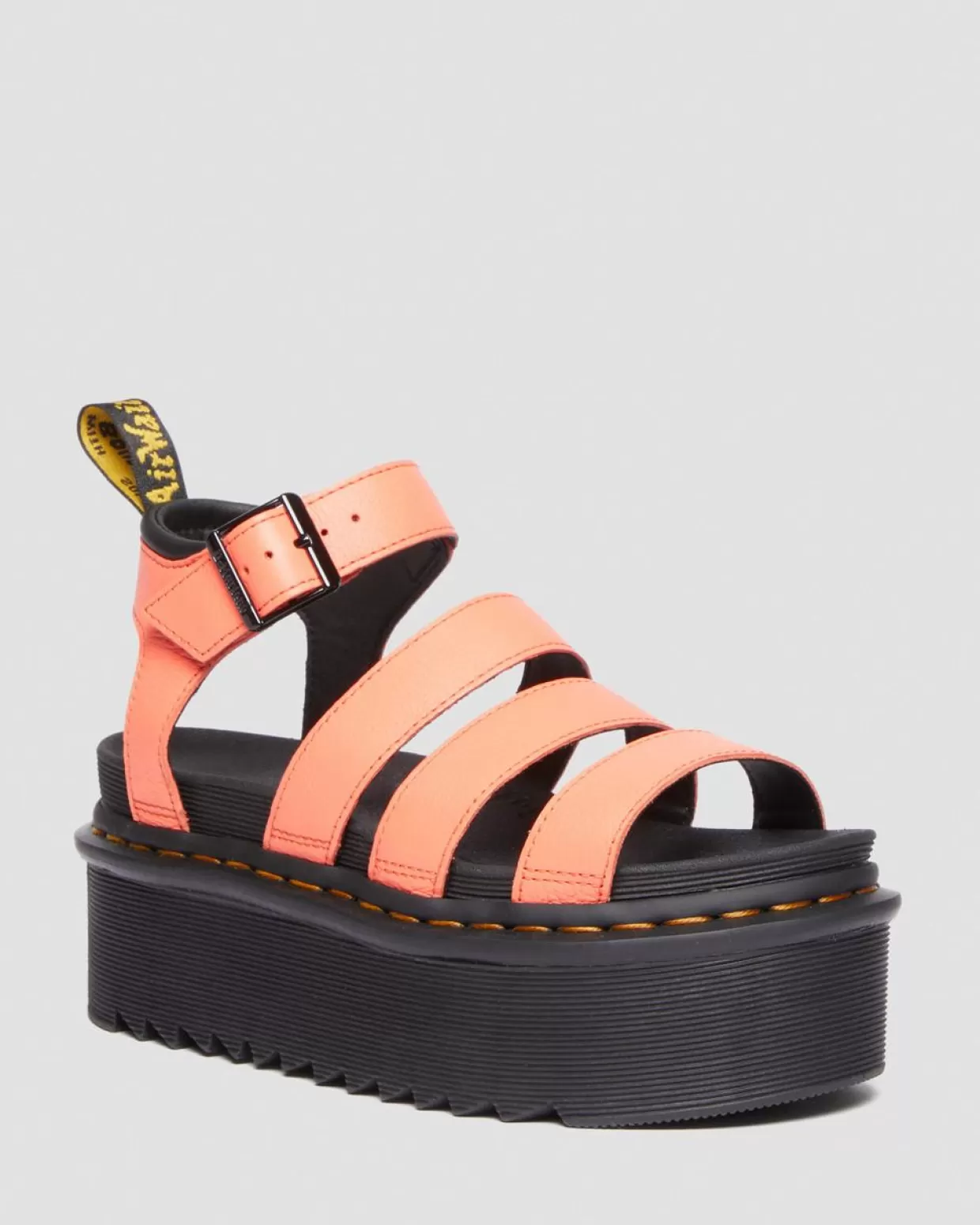 UNISEX Dr. Martens Sandali Platform Blaire Quad con cinturino in pelle Pisa