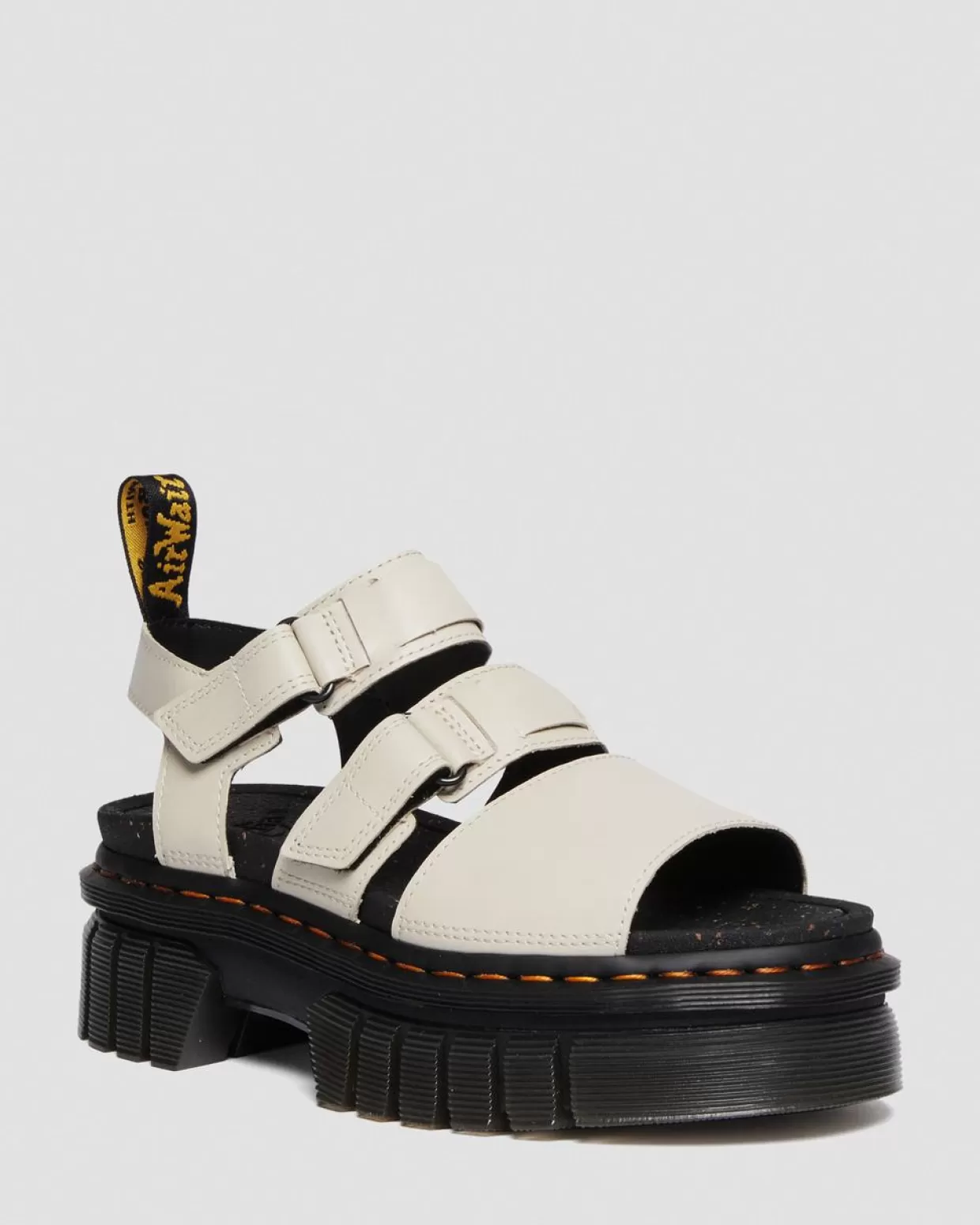 WOMENS Dr. Martens Sandali platform Ricki Nappa Lux in pelle con 3 cinturini