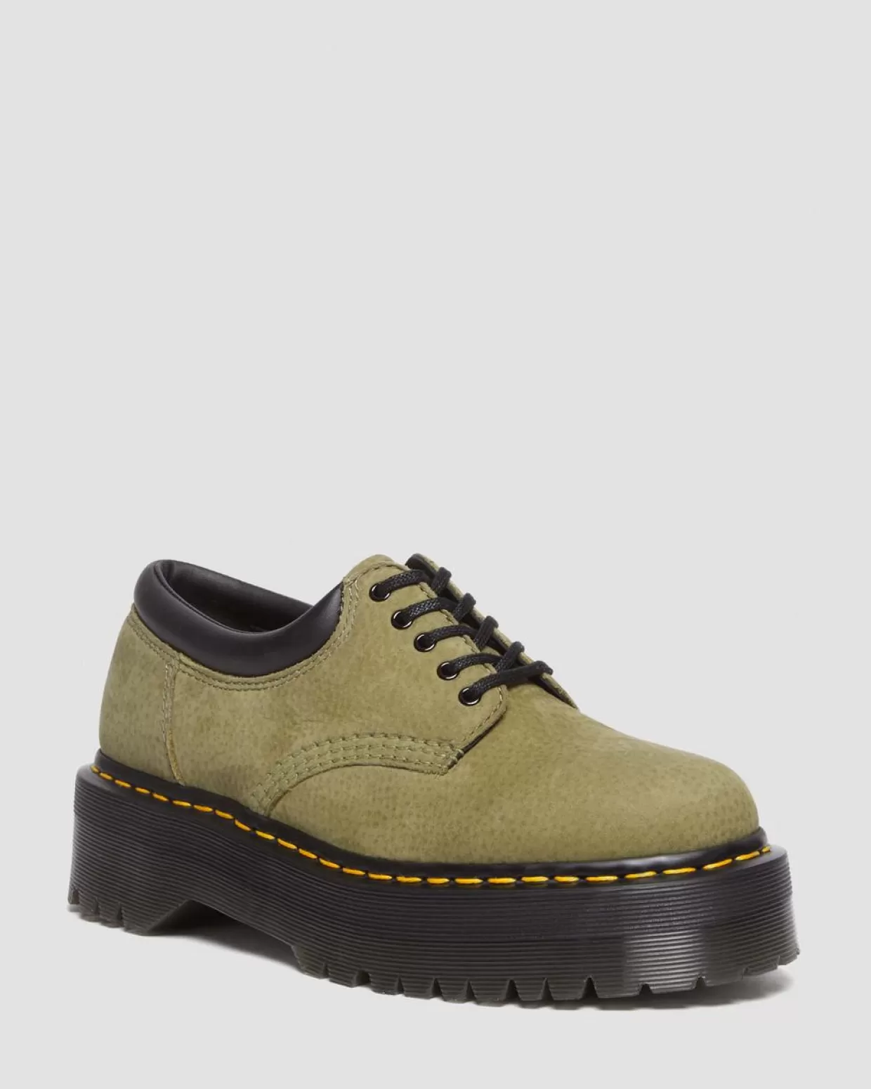 Dr. Martens Scarpe 8053 platform in pelle Nabuk bottalata