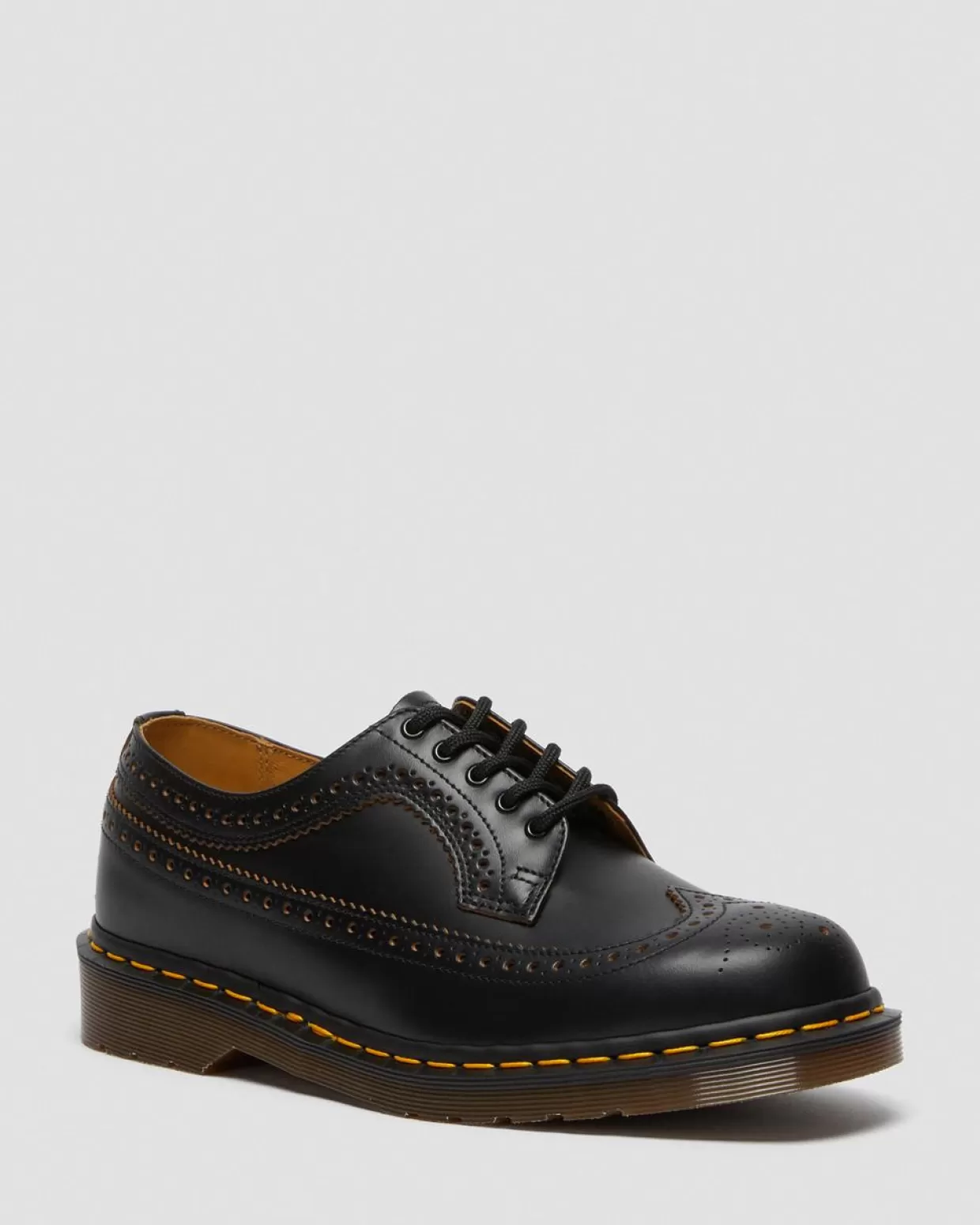 MENS Dr. Martens Scarpe Brogue vintage 3989 in pelle Quilon