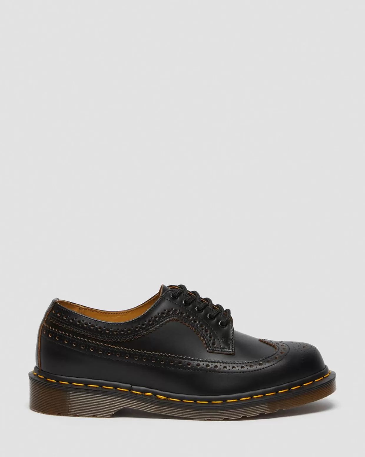MENS Dr. Martens Scarpe Brogue vintage 3989 in pelle Quilon