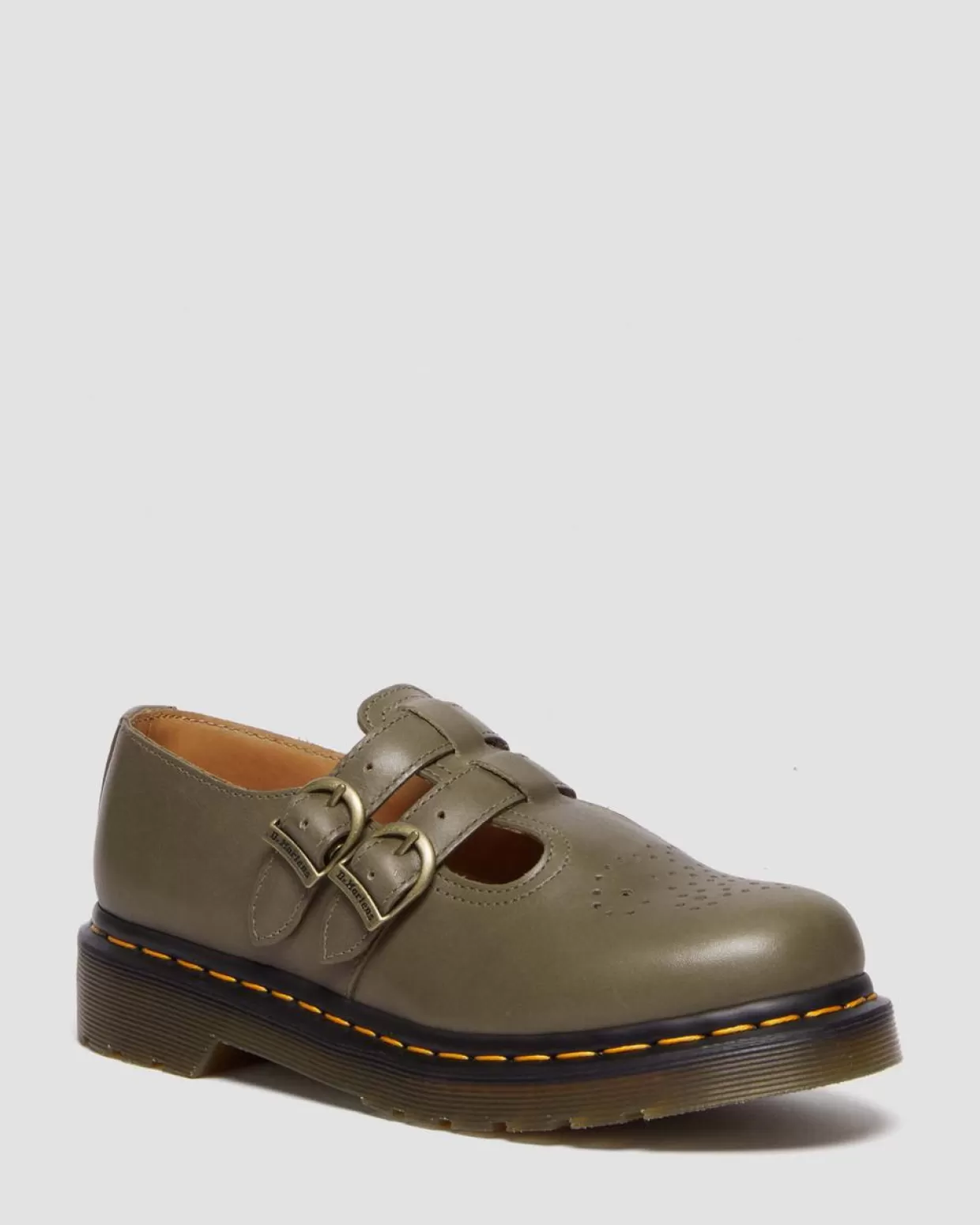 UNISEX Dr. Martens Scarpe Mary Jane 8065 in pelle Carrara