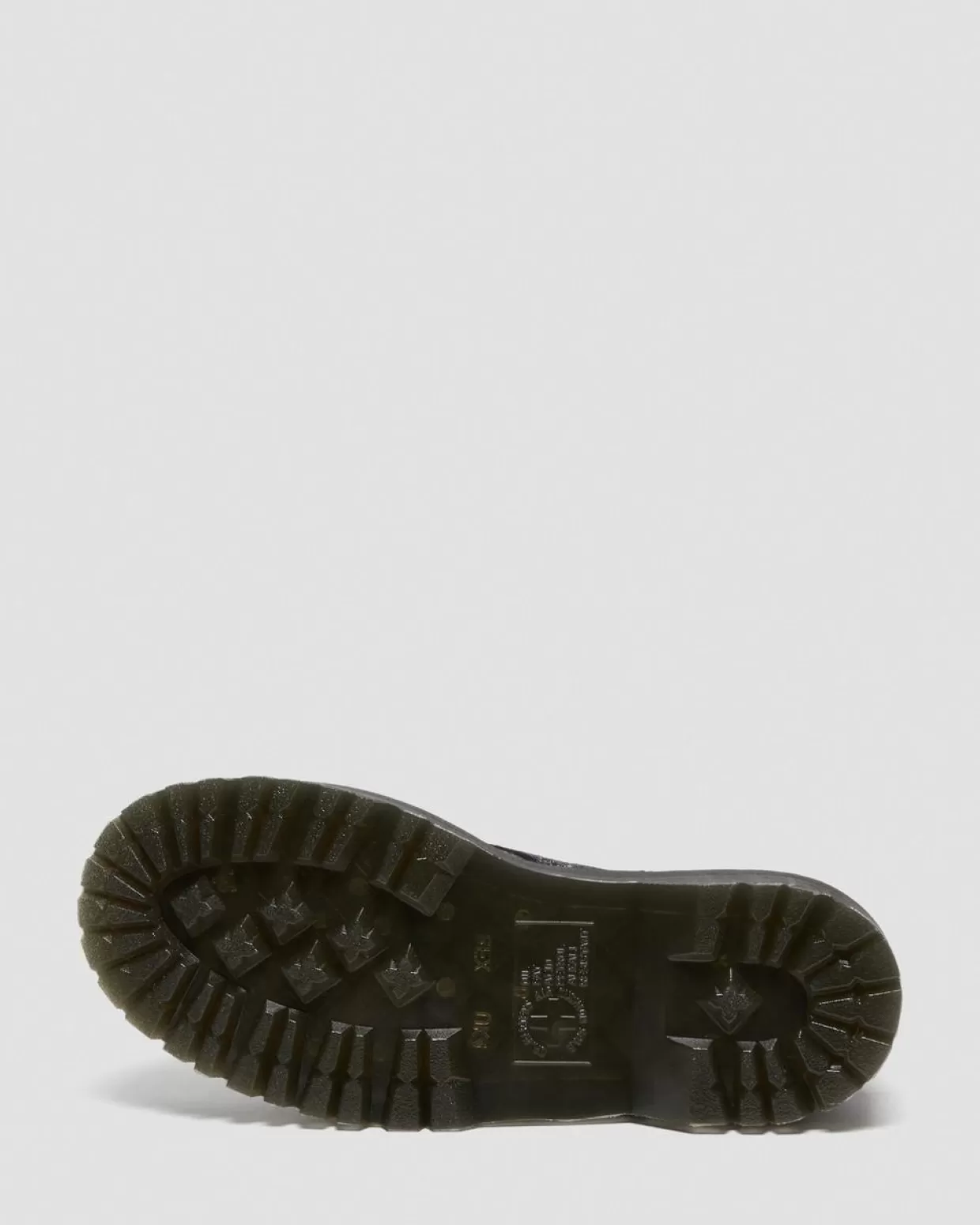 WOMENS Dr. Martens Scarpe Platform 1461 In Pelle Laminata Con Rivestimento Interno In Pelliccia Sintetica