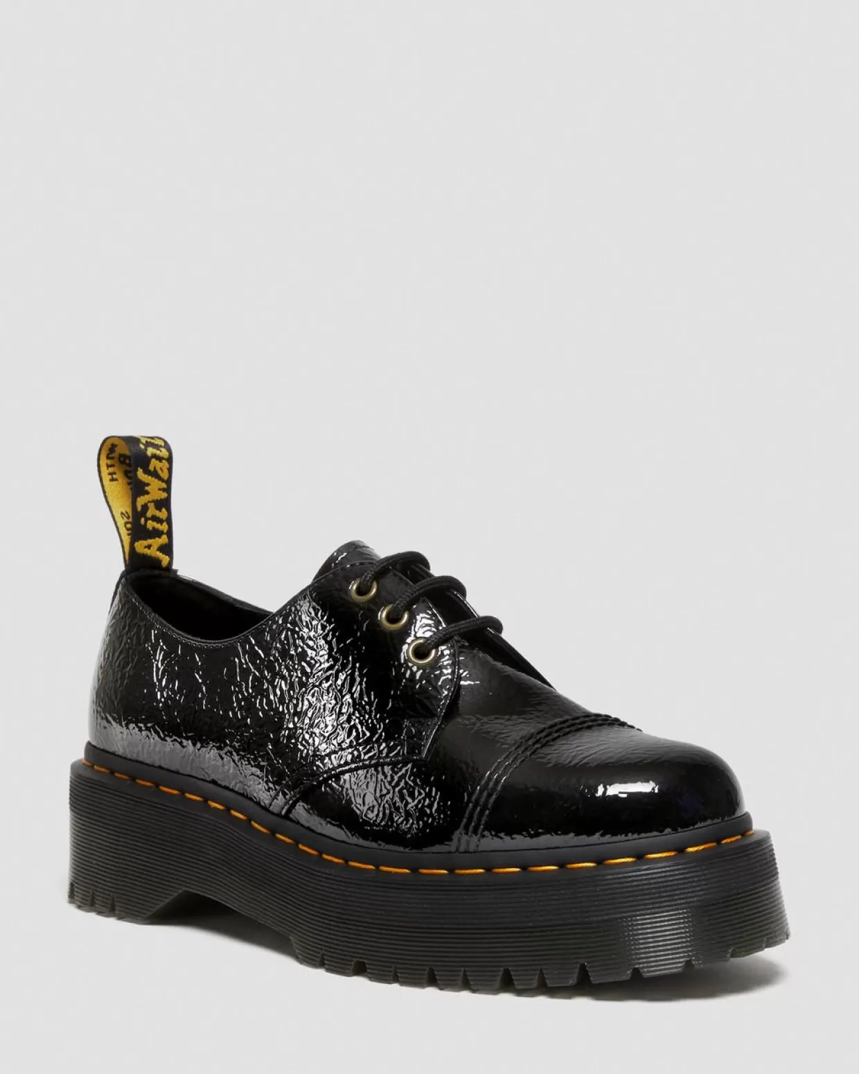 GIFTS Dr. Martens Scarpe platform 1461 Quad in pelle verniciata