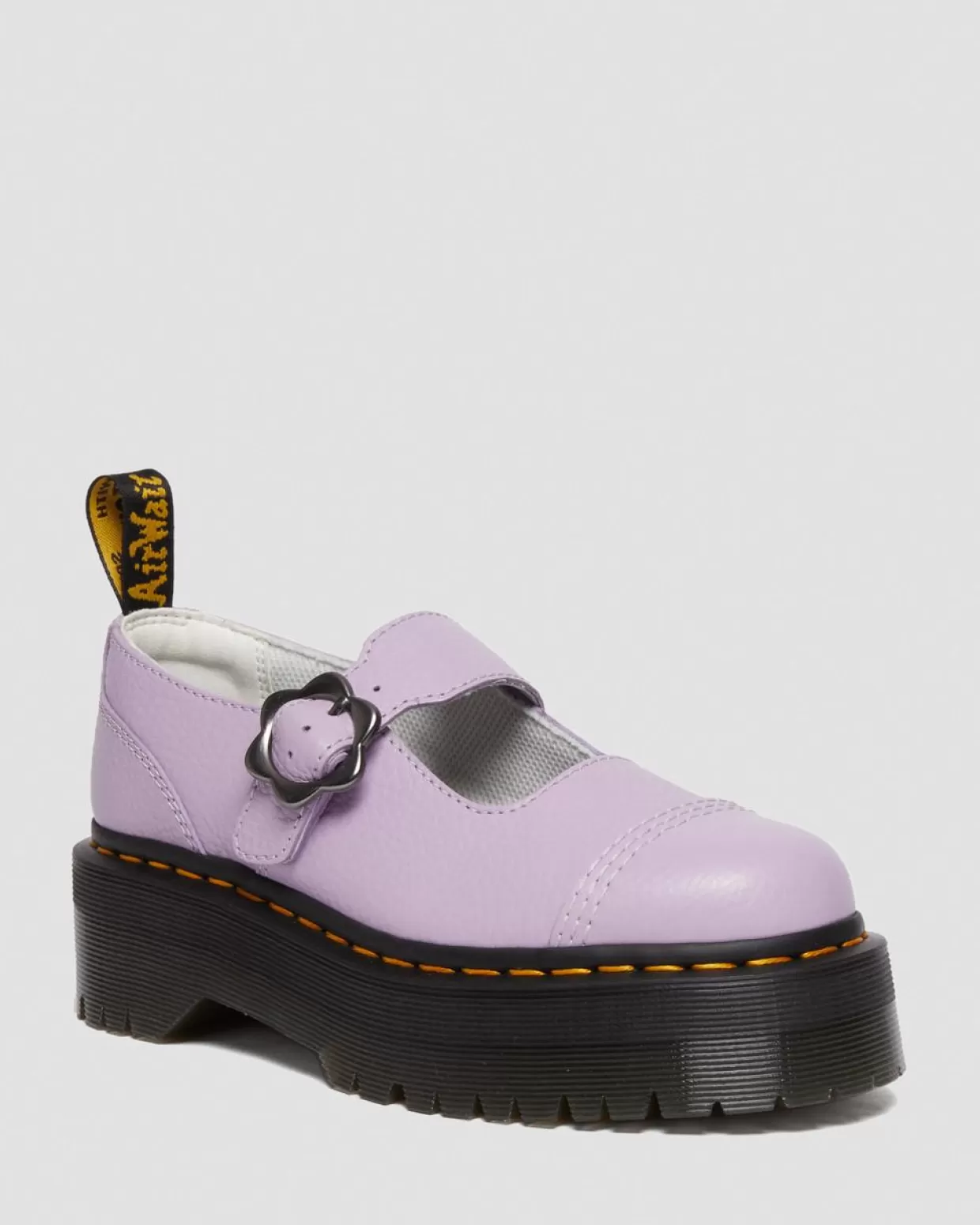UNISEX Dr. Martens Scarpe platform di pelle Addina con fibbia con fiore