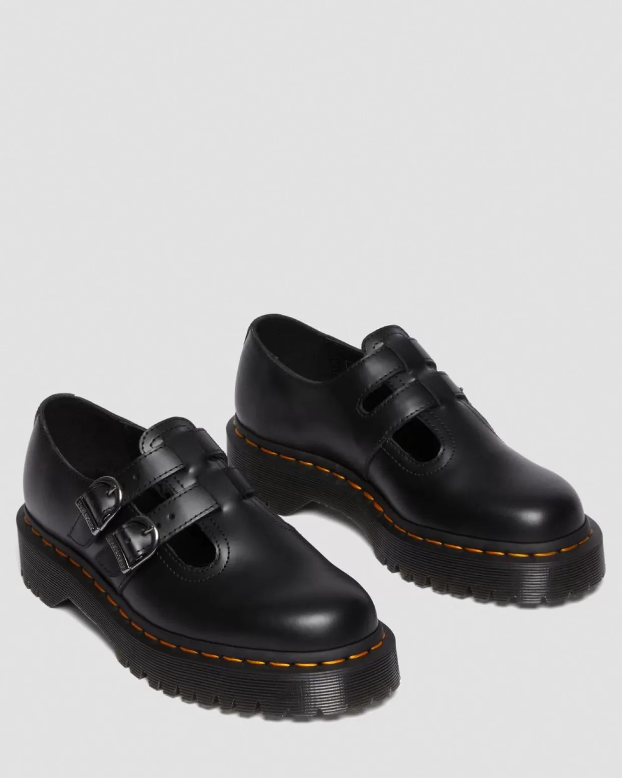 WOMENS Dr. Martens Scarpe platform Mary Jane 8065 II Bex in pelle Smooth