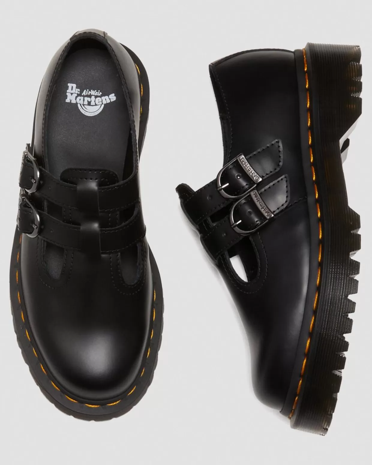 WOMENS Dr. Martens Scarpe platform Mary Jane 8065 II Bex in pelle Smooth