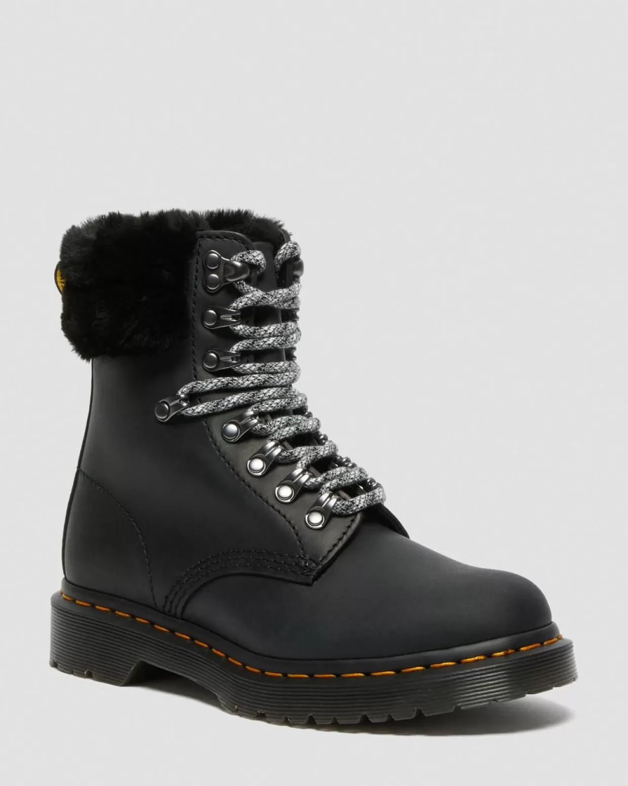 UNISEX Dr. Martens Stivaletti 1460 Serena Collar Con Rivestimento Interno In Pelliccia Sintetica