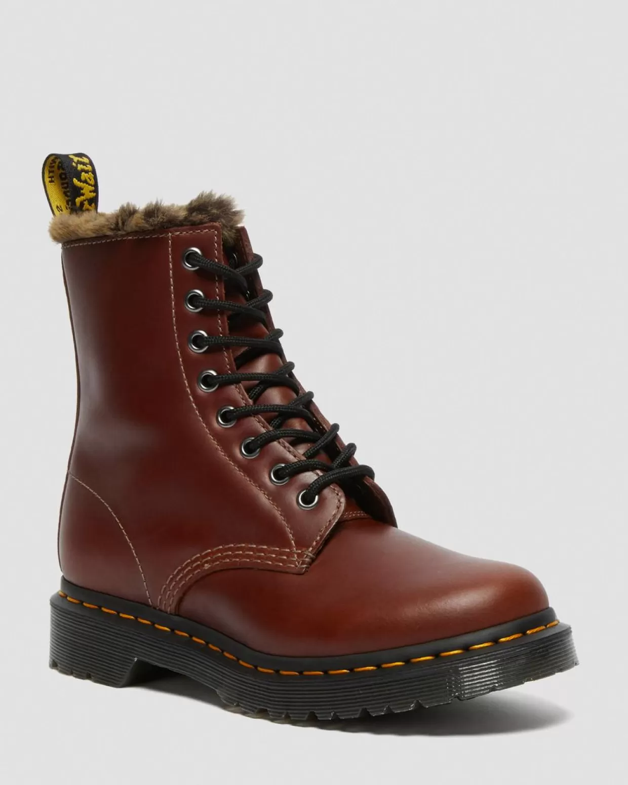 UNISEX Dr. Martens Stivaletti 1460 Serena Con Rivestimento Interno In Pelliccia Sintetica