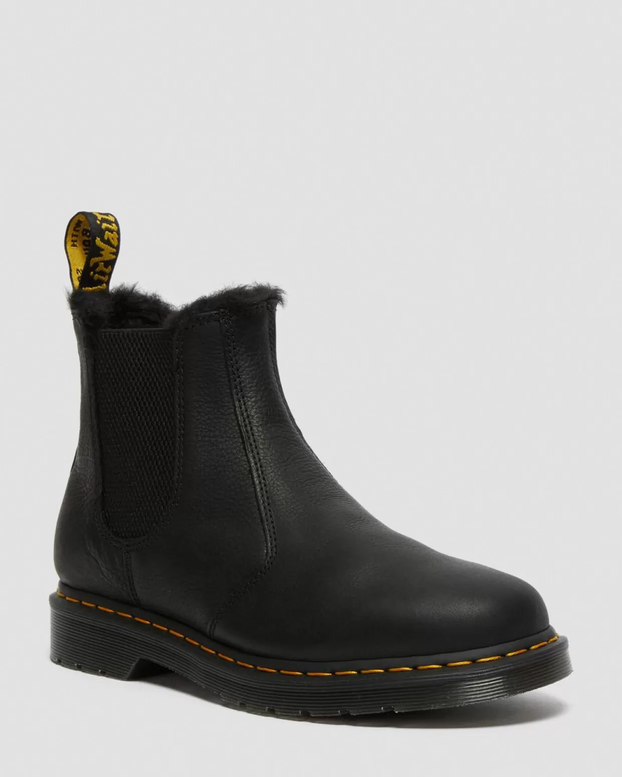 UNISEX Dr. Martens STIVALETTI CHELSEA 2976 CON RIVESTIMENTO INTERNO DI PELLICCIA SINTETICA