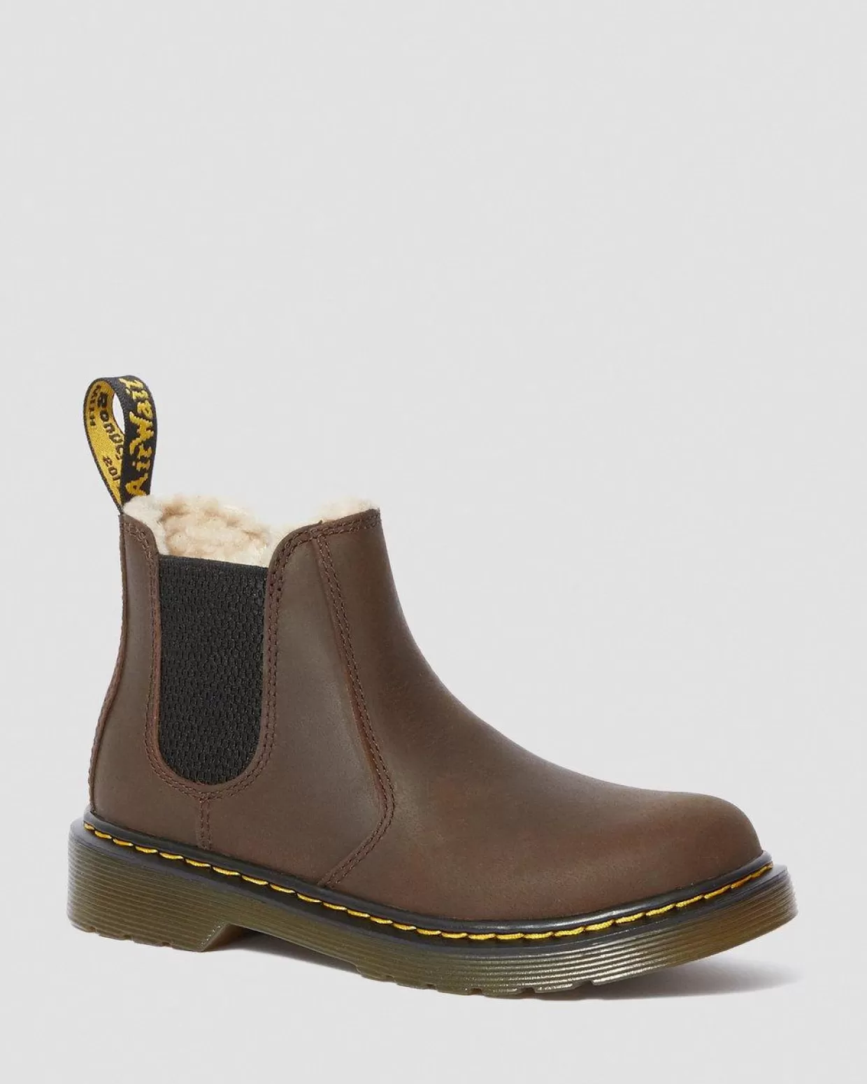 KIDS Dr. Martens Stivaletti Chelsea 2976 Leonore Bambini con Rivestimento in Pelliccia