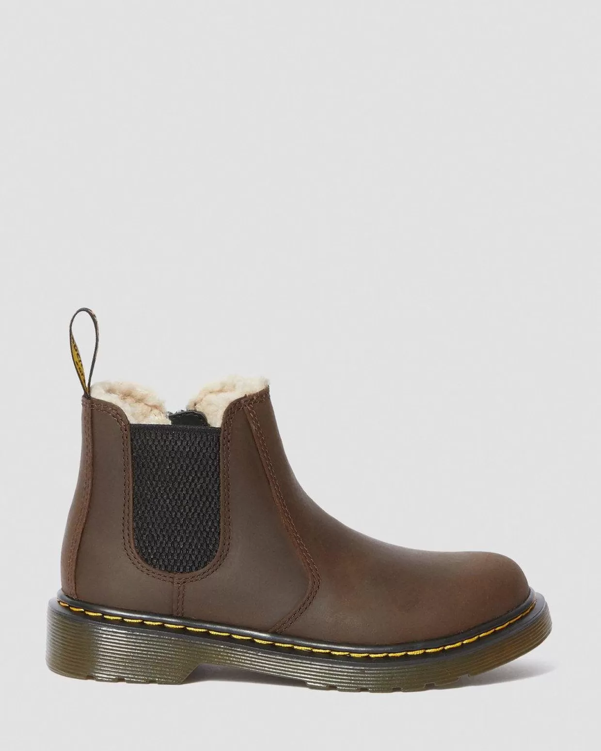 KIDS Dr. Martens Stivaletti Chelsea 2976 Leonore Bambini con Rivestimento in Pelliccia