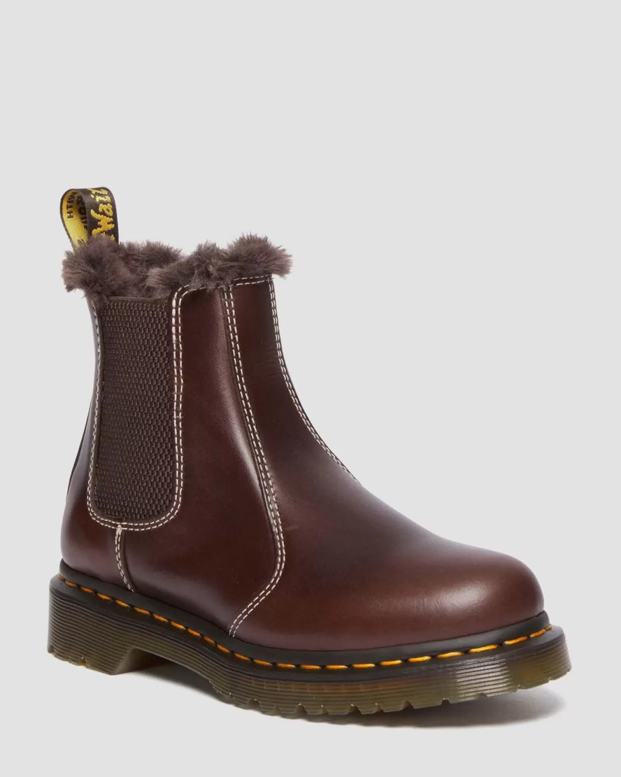 UNISEX Dr. Martens Stivaletti Chelsea 2976 Leonore con rivestimento interno in pelliccia sintetic