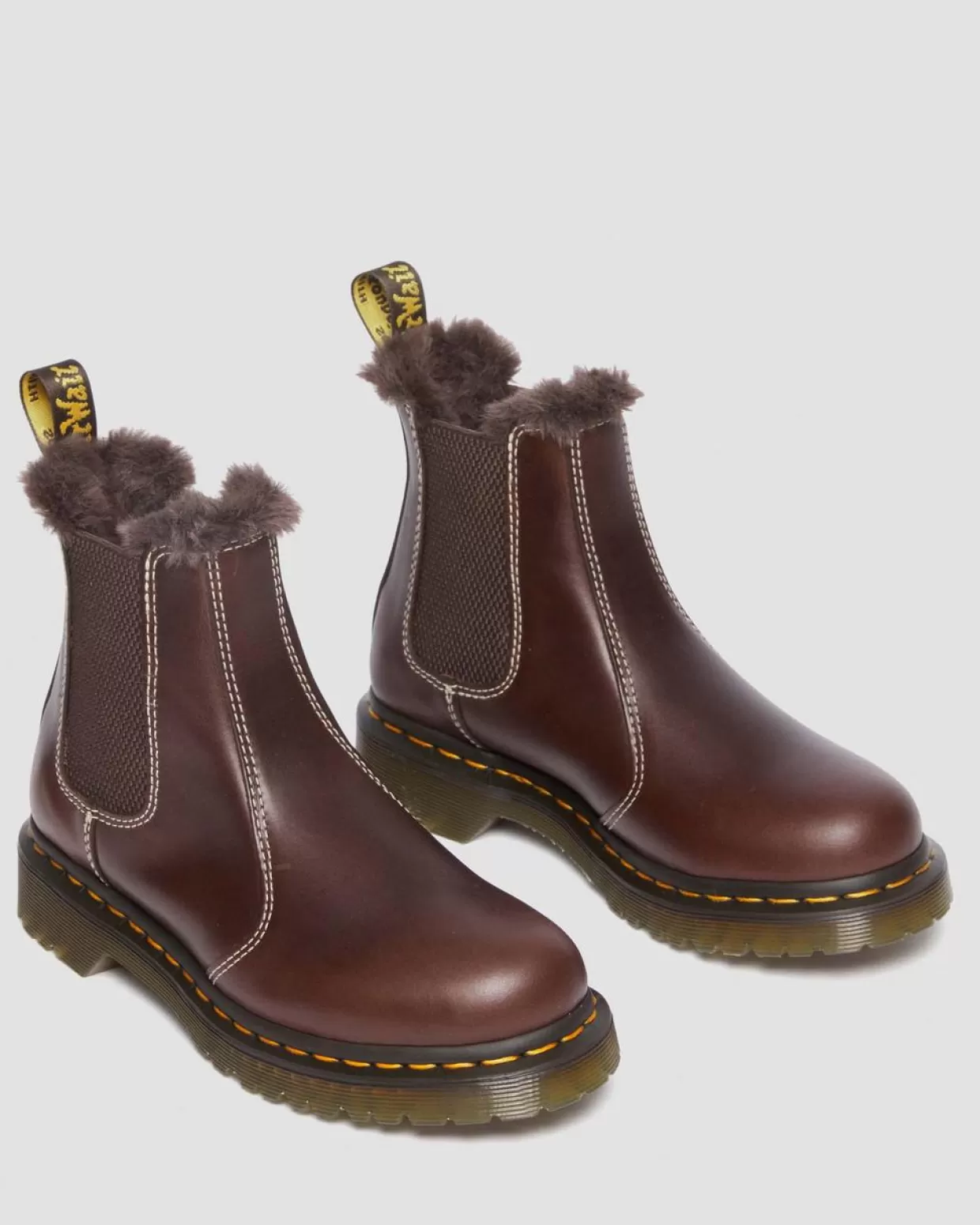UNISEX Dr. Martens Stivaletti Chelsea 2976 Leonore con rivestimento interno in pelliccia sintetic