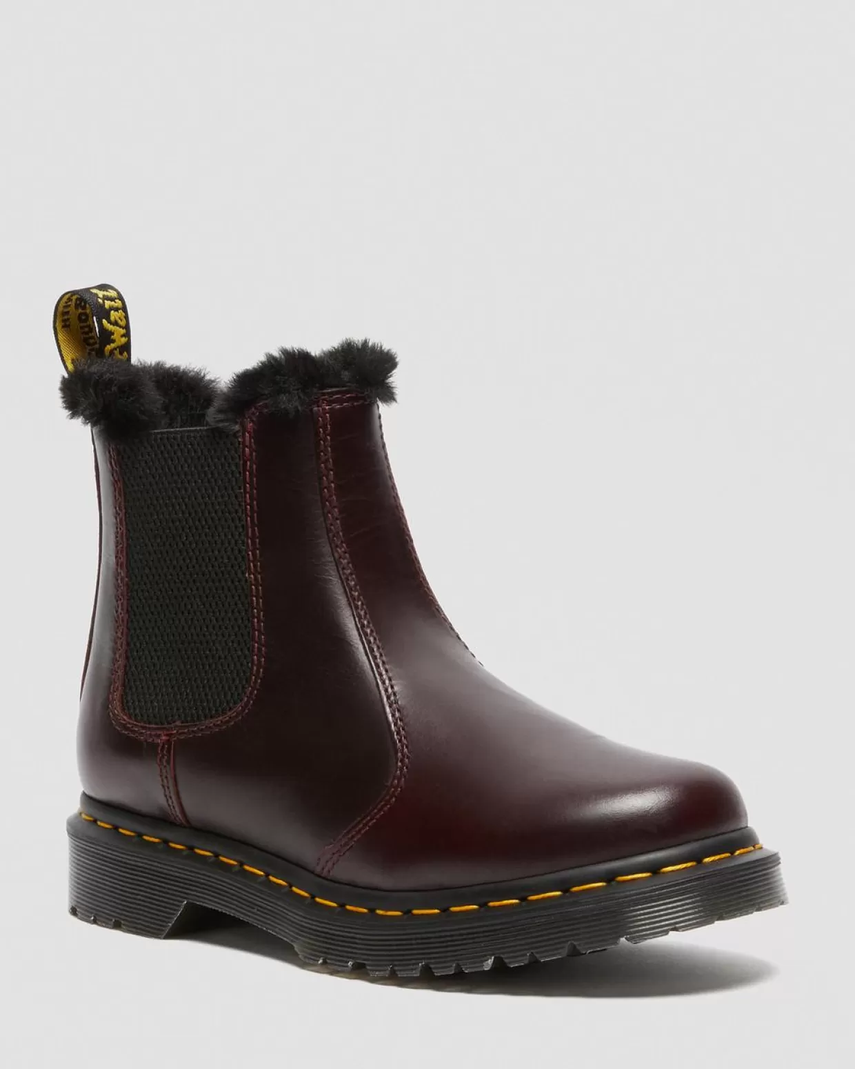 UNISEX Dr. Martens Stivaletti Chelsea 2976 Leonore Con Rivestimento Interno In Pelliccia Sintetica