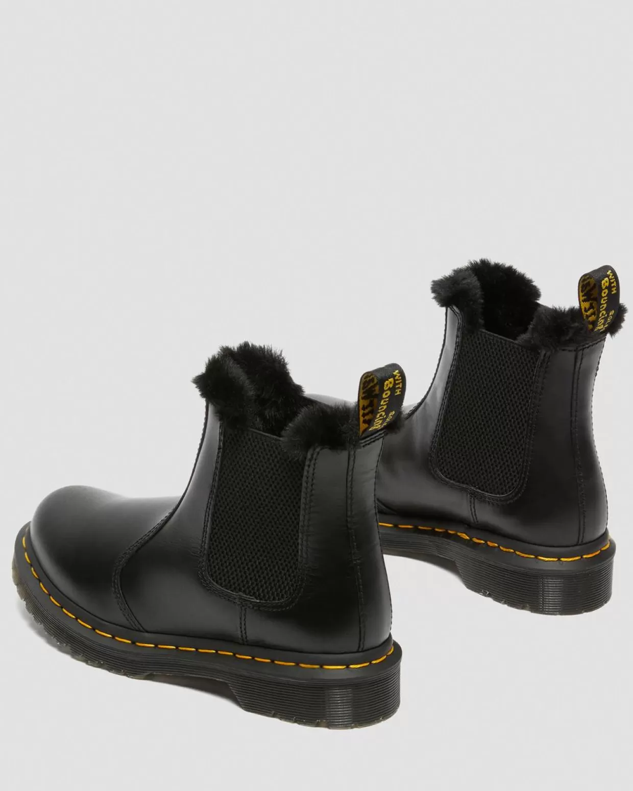 UNISEX Dr. Martens Stivaletti Chelsea 2976 Leonore Con Rivestimento Interno In Pelliccia Sintetica