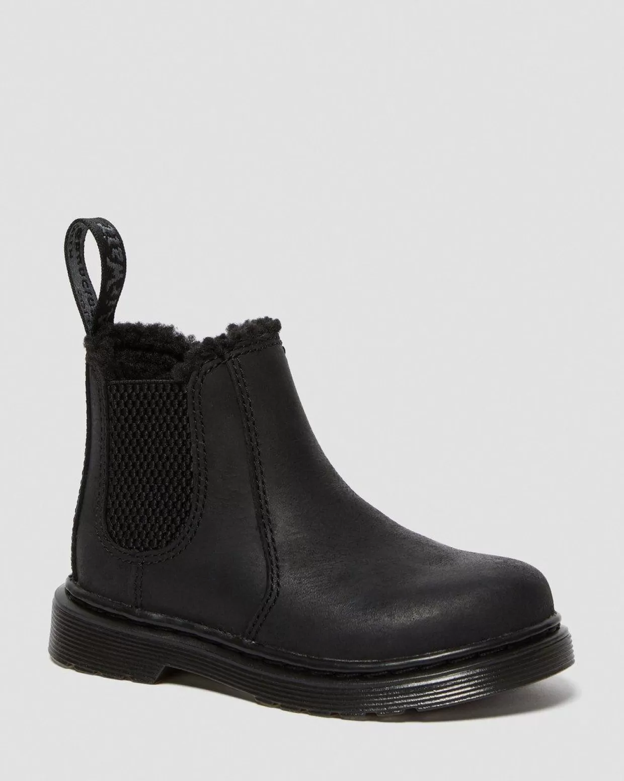 KIDS Dr. Martens Stivaletti Chelsea primi passi 2976 Leonore con rivestimento in pelliccia sintetica