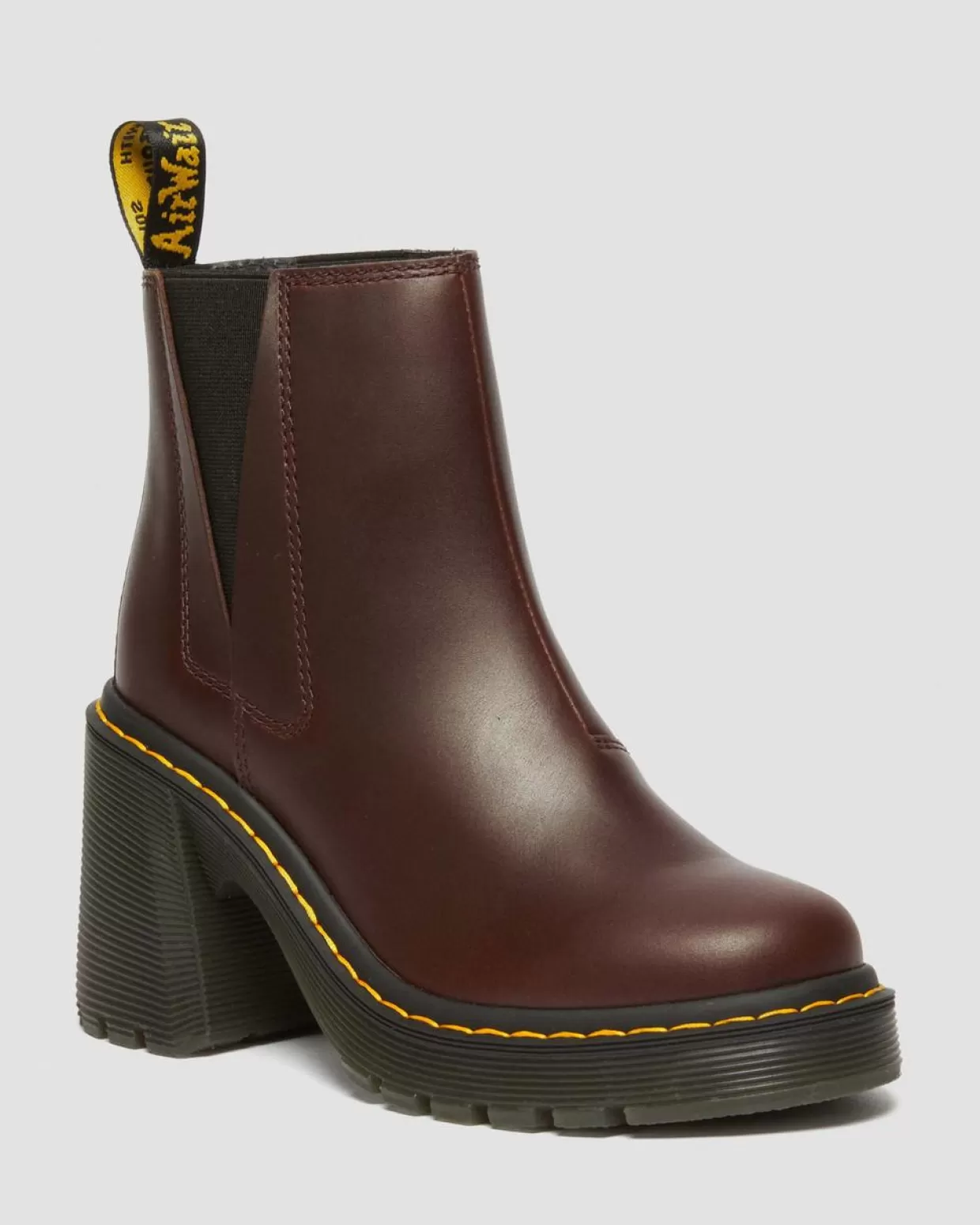 WOMENS Dr. Martens STIVALETTI CHELSEA SPENCE IN PELLE CON TACCO SVASATO