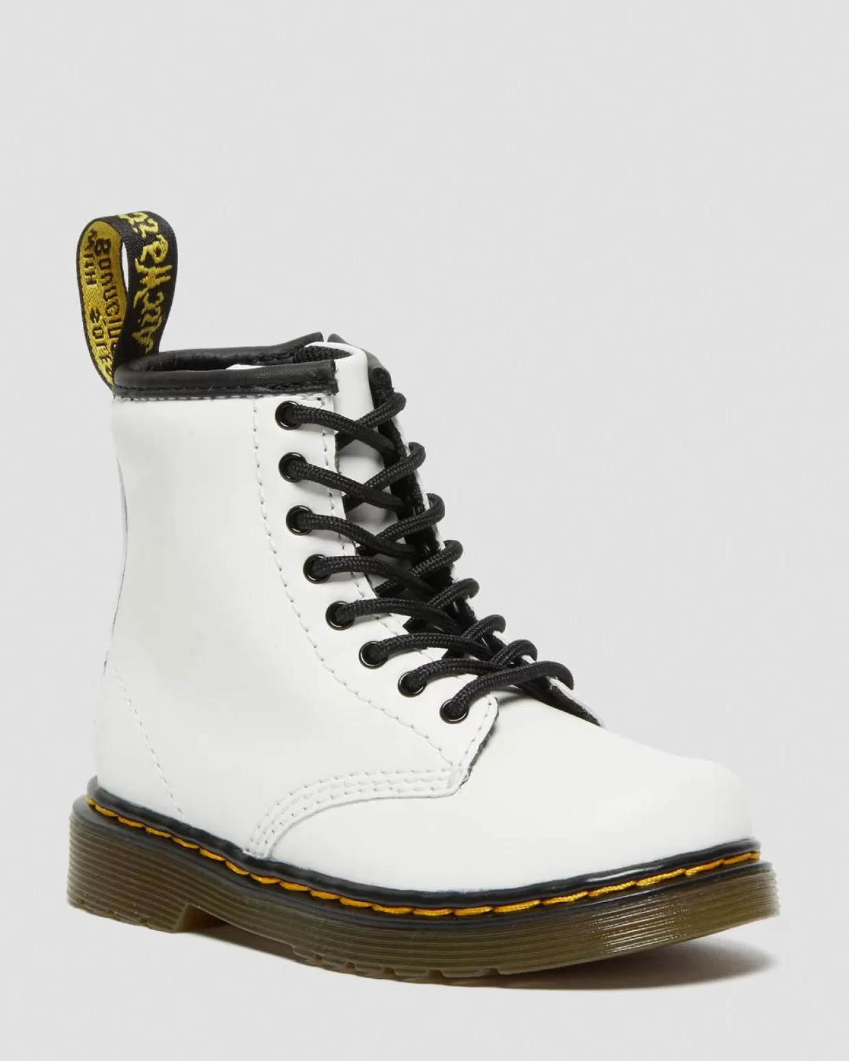 KIDS Dr. Martens Stivaletti primi passi stringati 1460 in pelle scamosciata neutra