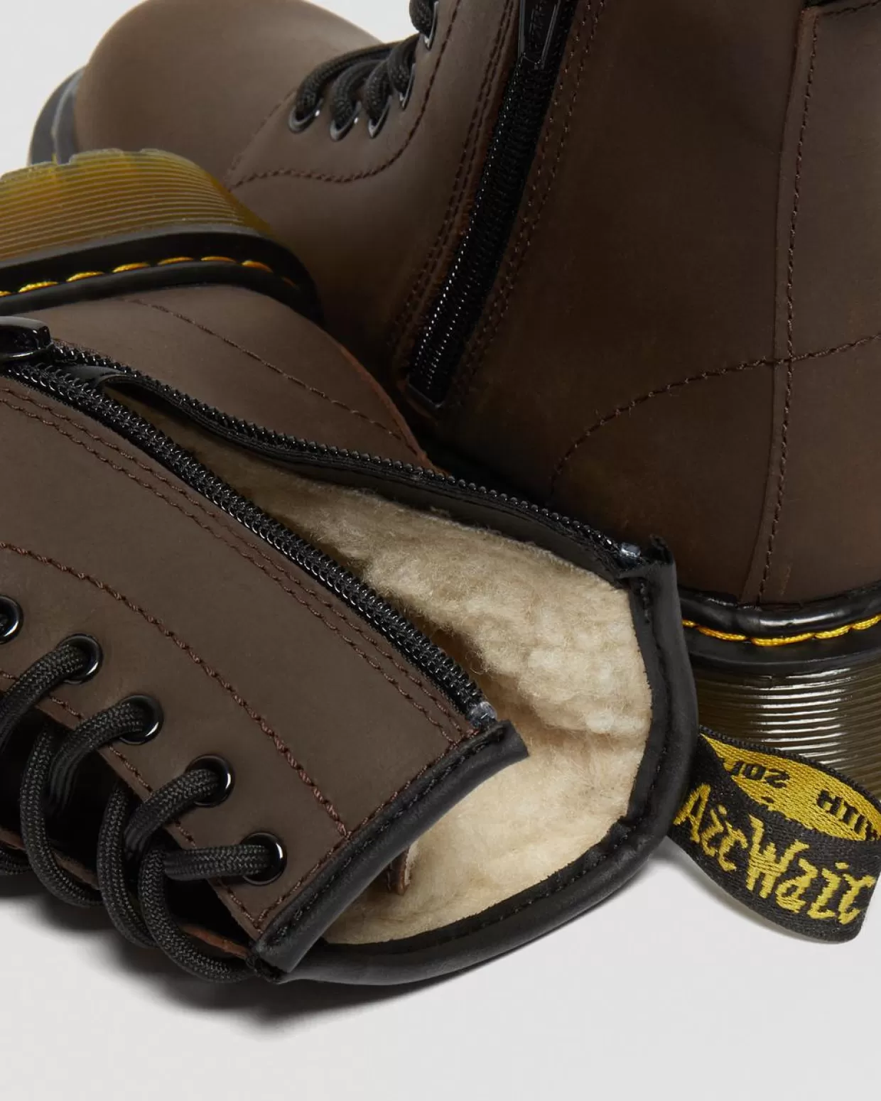 KIDS Dr. Martens STIVALI 1460 SERENA BAMBINI CON PELLICCIA SINTETICA