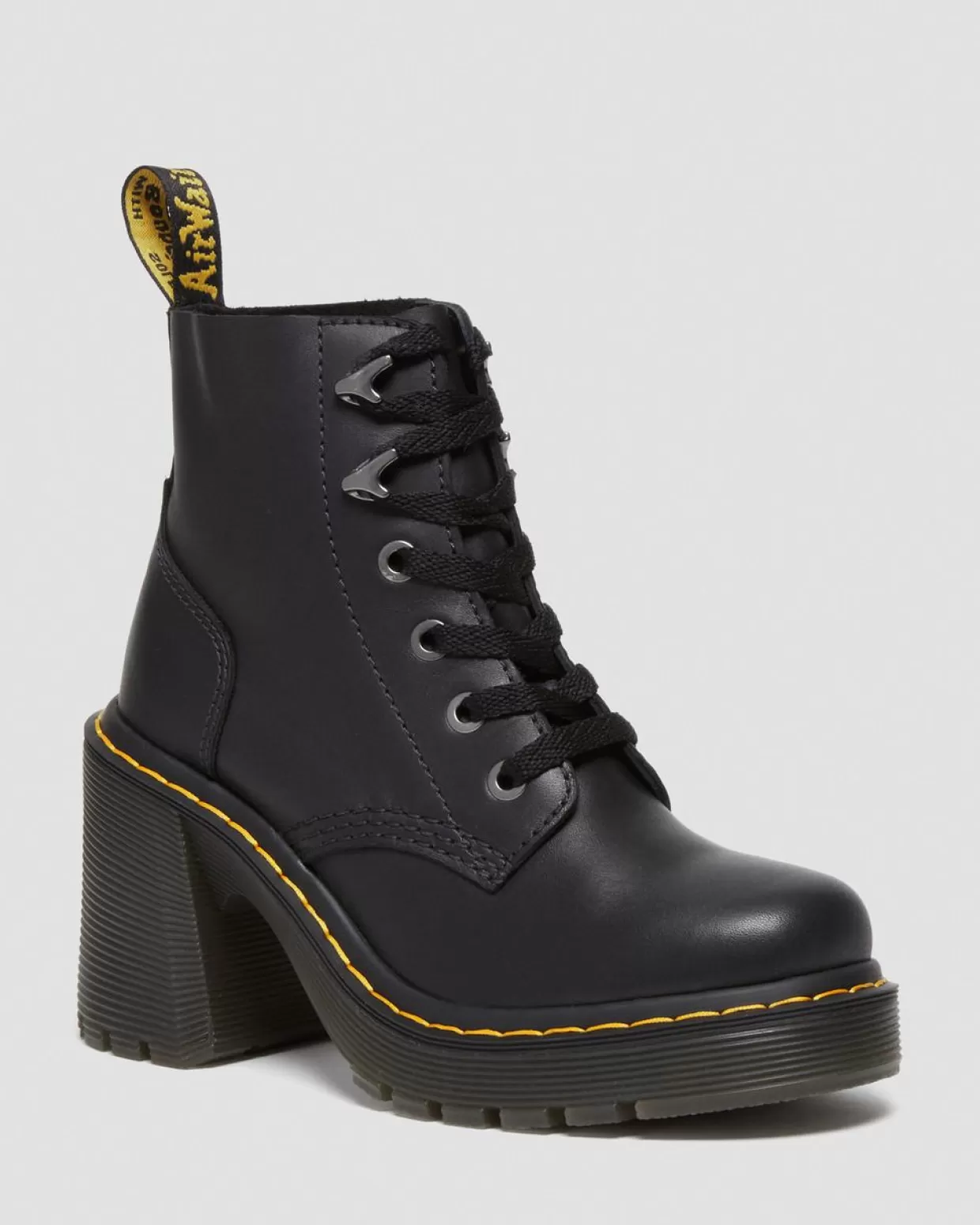 WOMENS Dr. Martens Stivali con tacco Jesy in pelle Sendal