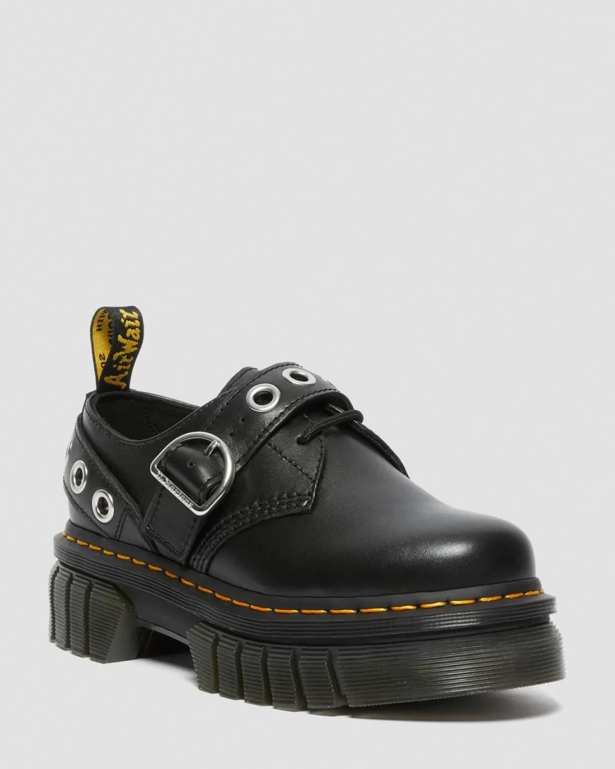 Dr. Martens Stivali platform Audrick Hardware in pelle