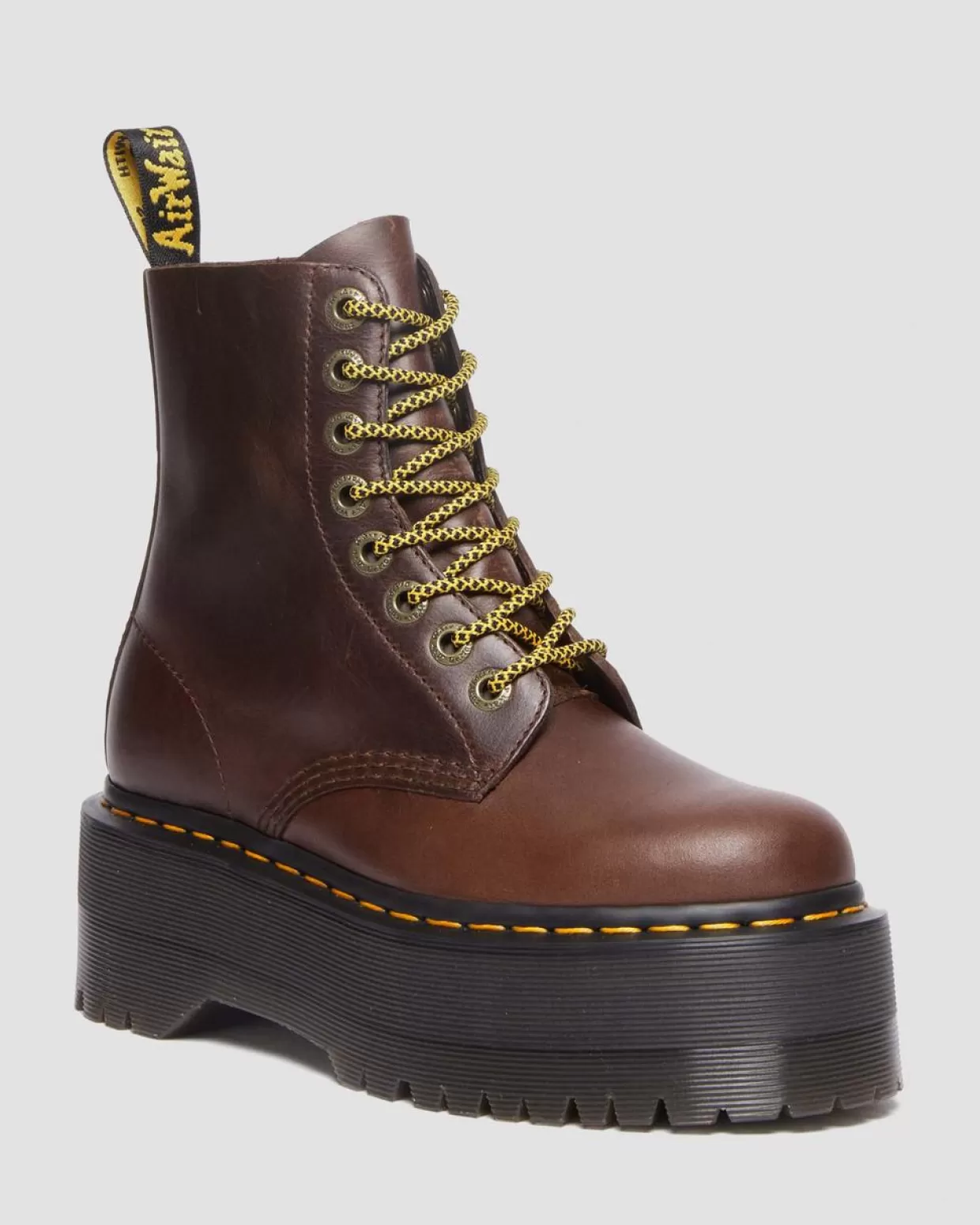 WOMENS Dr. Martens Stivali platform di pelle 1460 Pascal Max