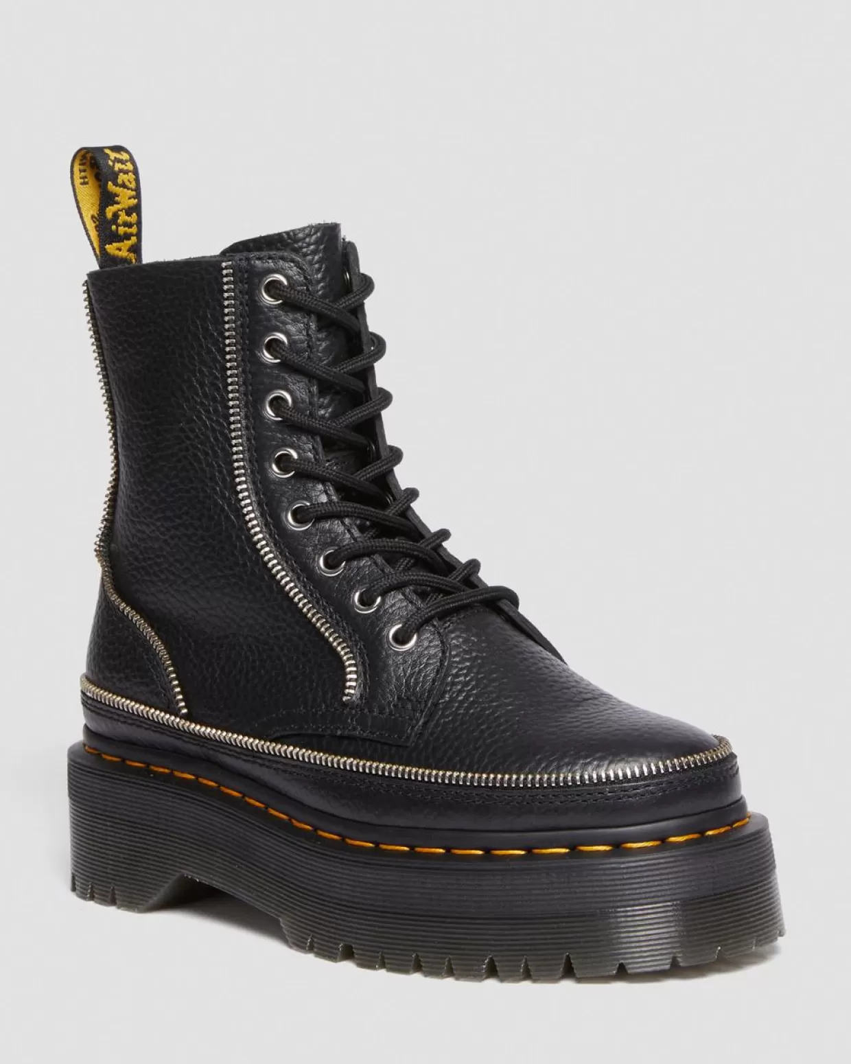 WOMENS Dr. Martens Stivali platform di pelle Jadon Hardware