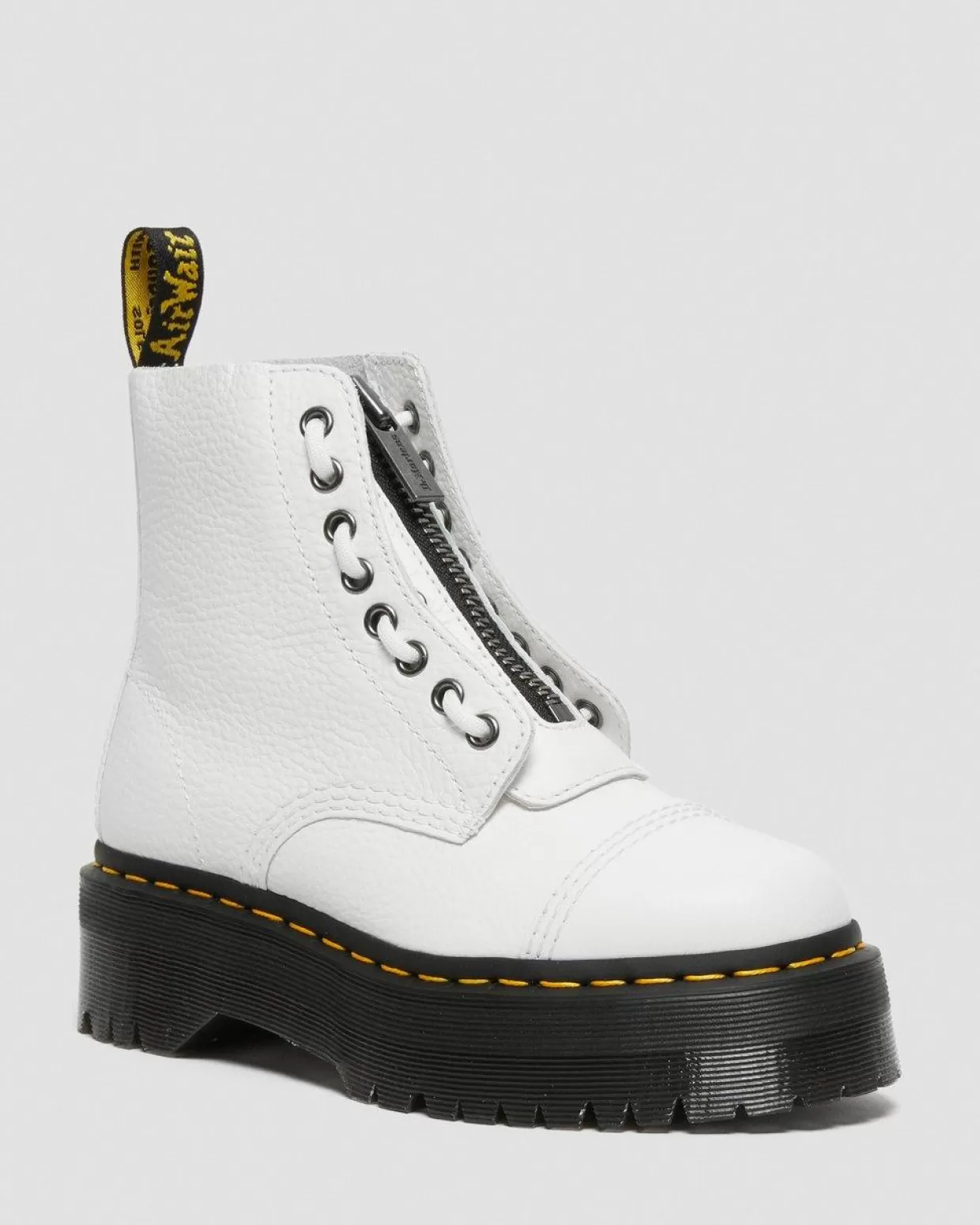 WOMENS Dr. Martens Stivali platform in nappa lavorata Sinclair