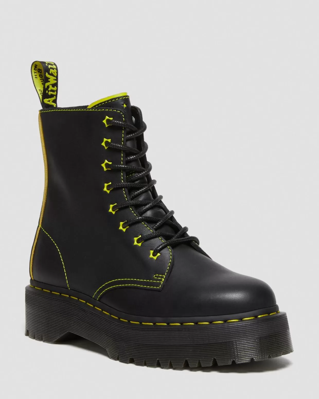 GIFTS Dr. Martens Stivali platform Jadon II Neon Star in pelle