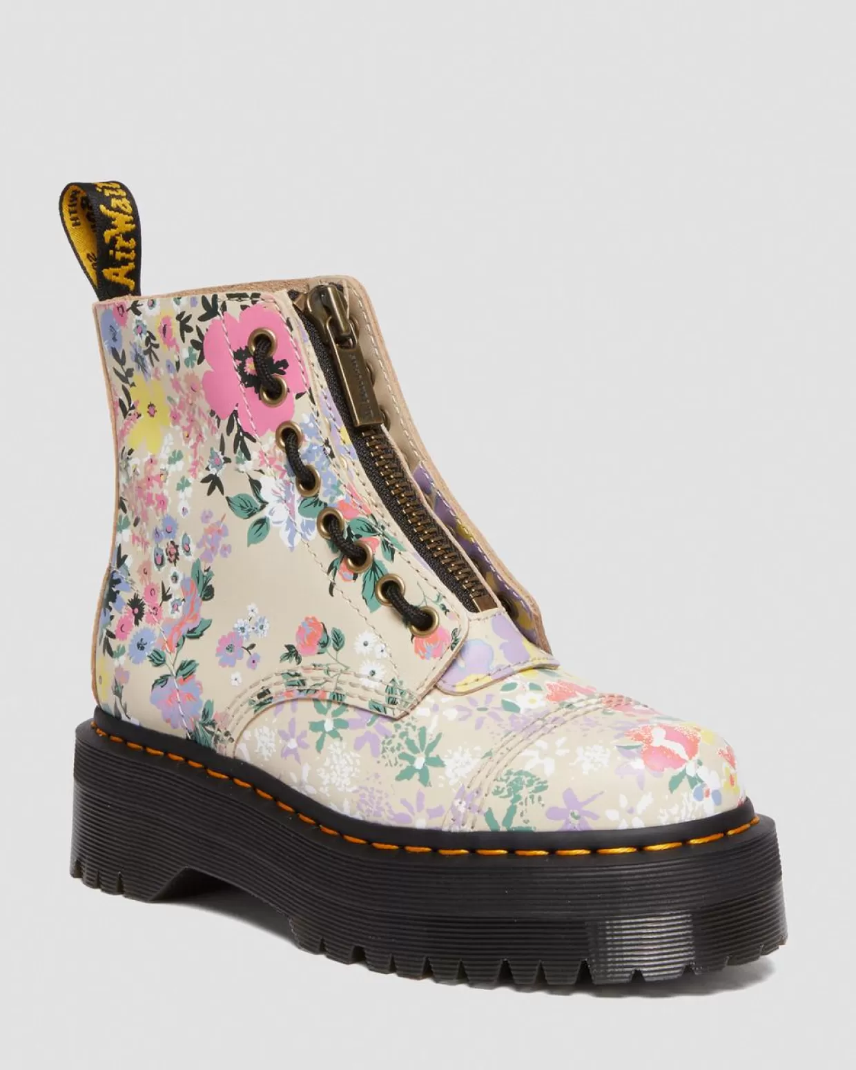 UNISEX Dr. Martens Stivali Platform Sinclair di pelle Floral Mash up