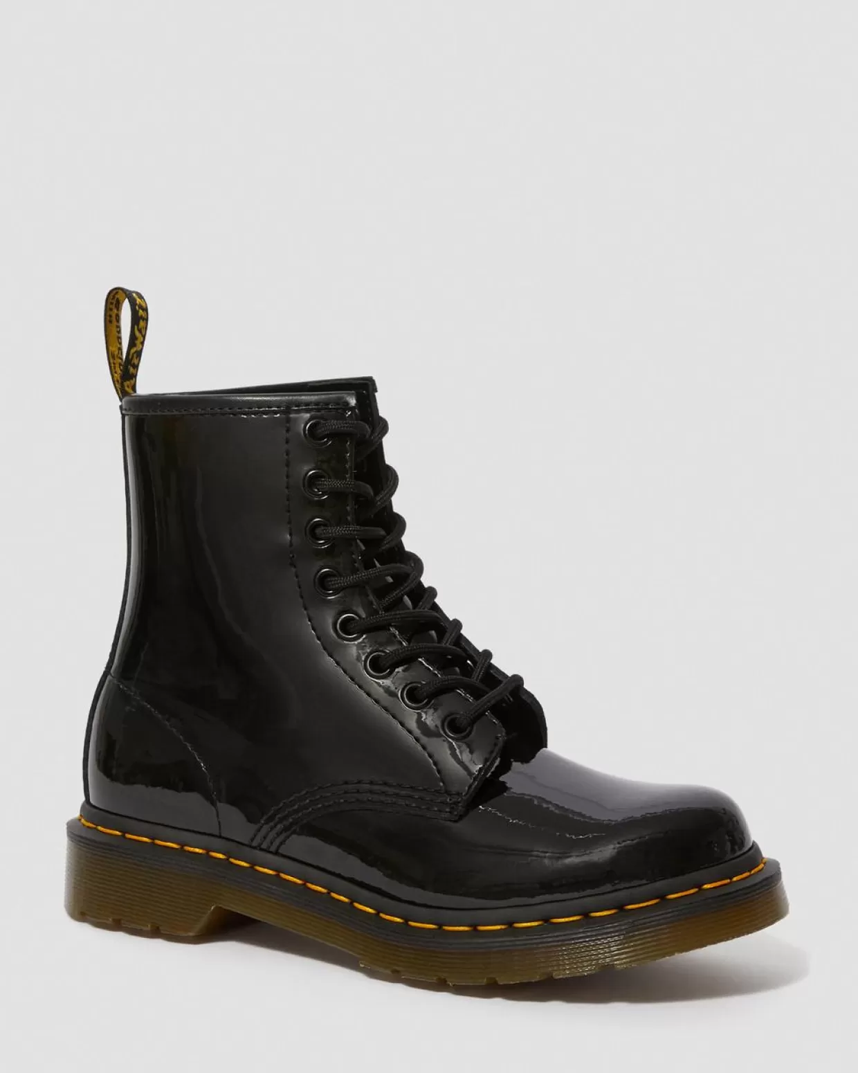 WOMENS Dr. Martens Stivali stringati 1460 in pelle verniciata