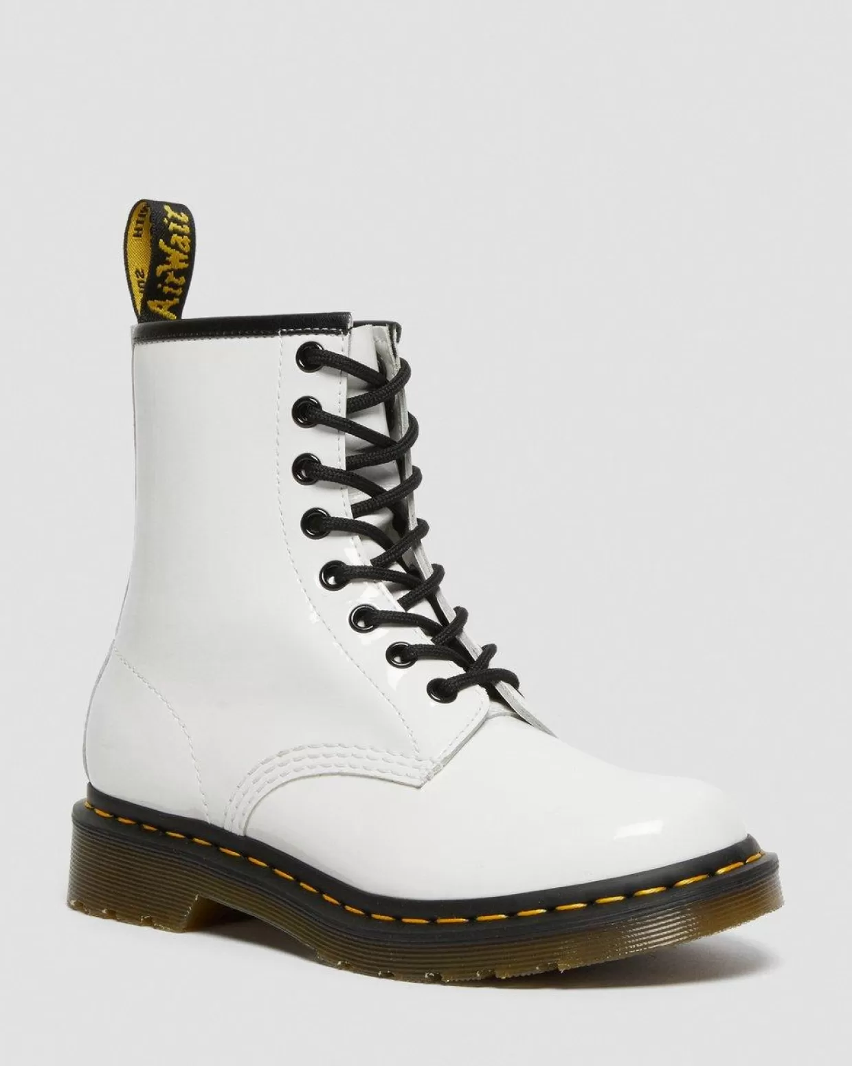 WOMENS Dr. Martens Stivali stringati 1460 in pelle verniciata