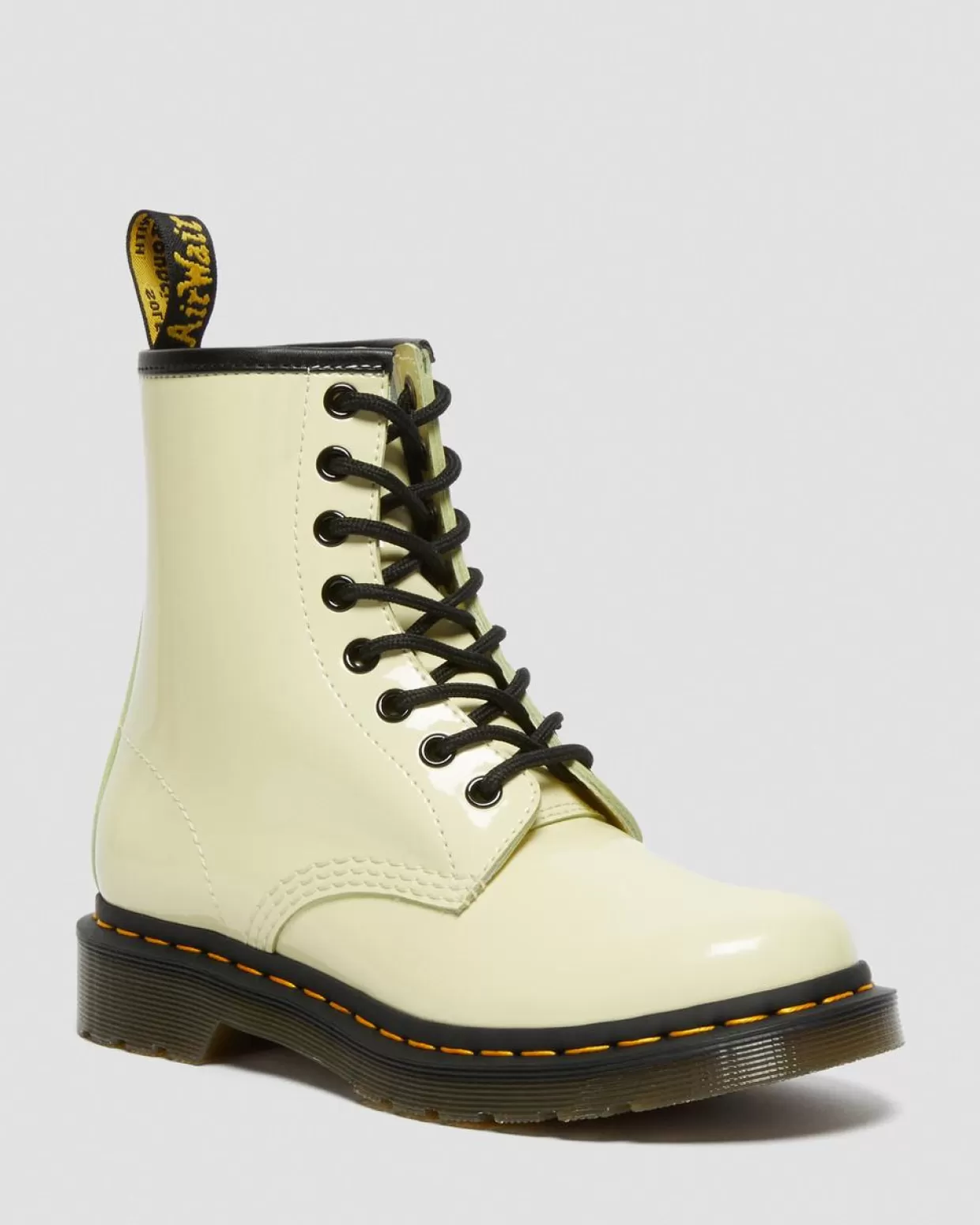 WOMENS Dr. Martens Stivali stringati 1460 in pelle verniciata