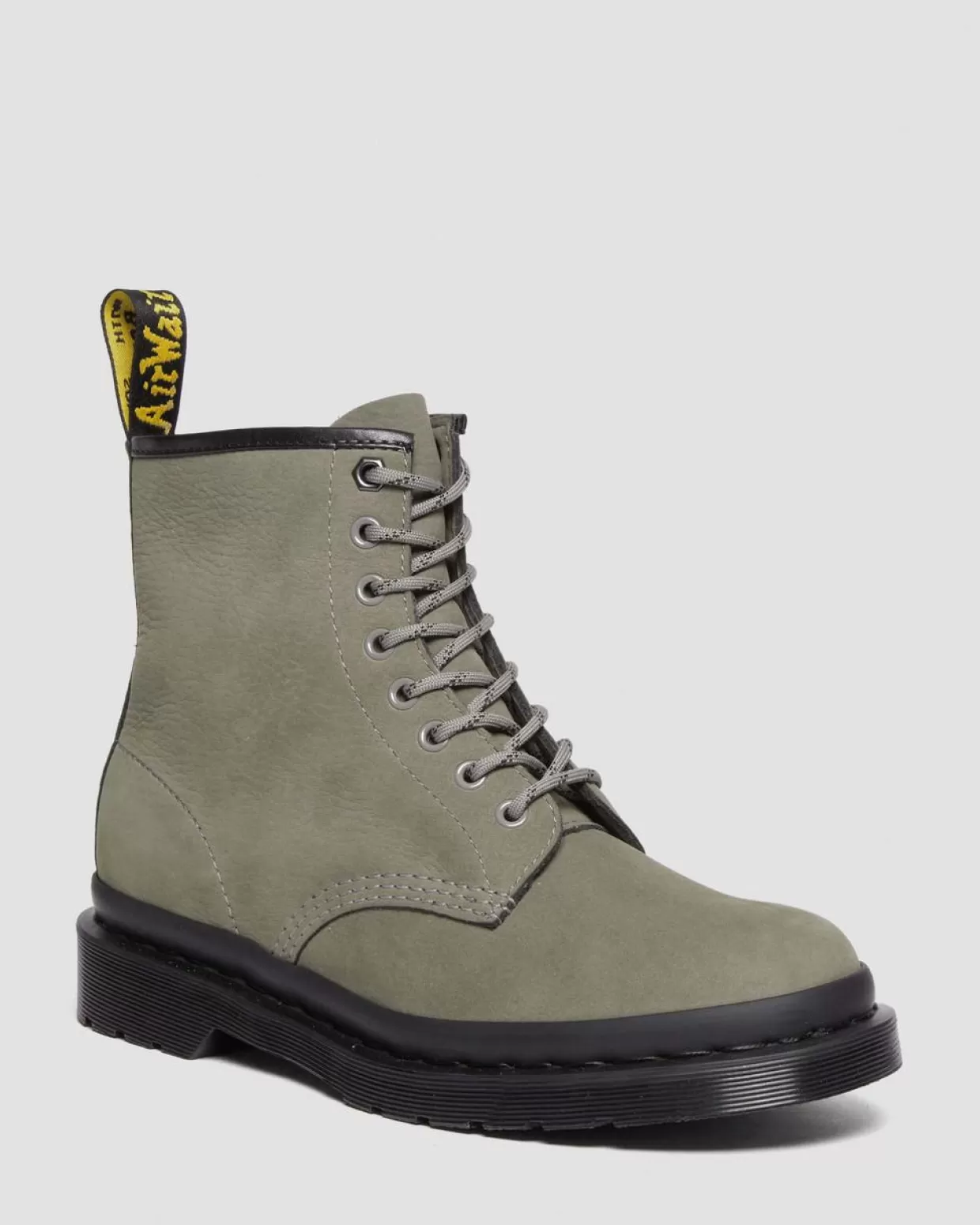 MENS Dr. Martens Stivali stringati 1460 Mono in pelle Milled Nabuk