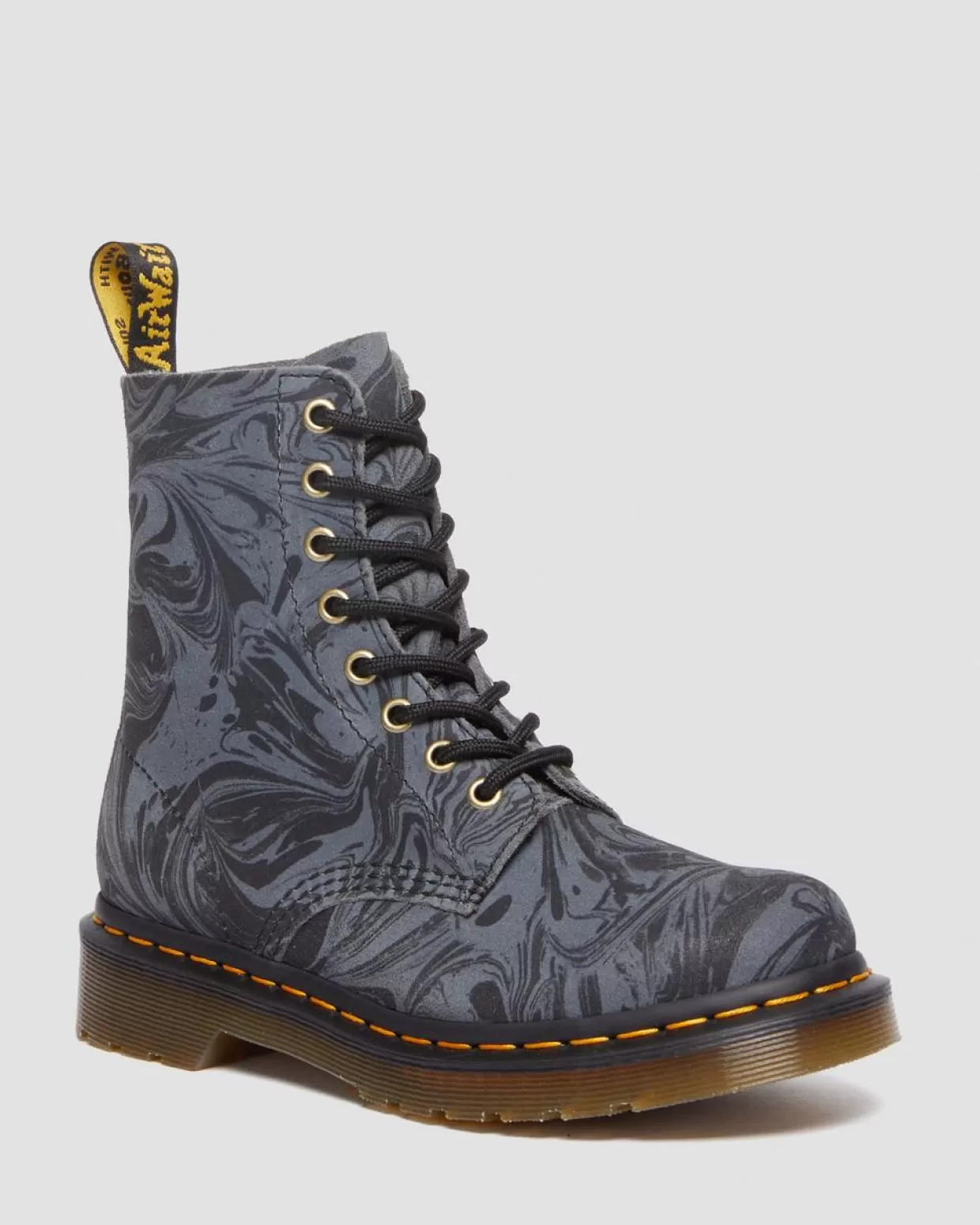 WOMENS Dr. Martens Stivali stringati 1460 Pascal in pelle Marbled scamosciata