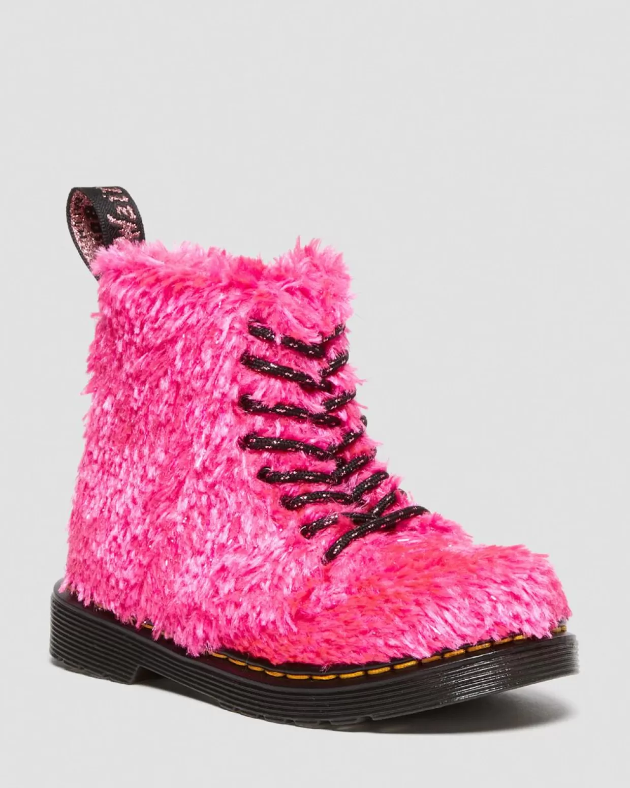 UNISEX Dr. Martens Stivali stringati 1460 Pascal primi passi con pelliccia Tinsel