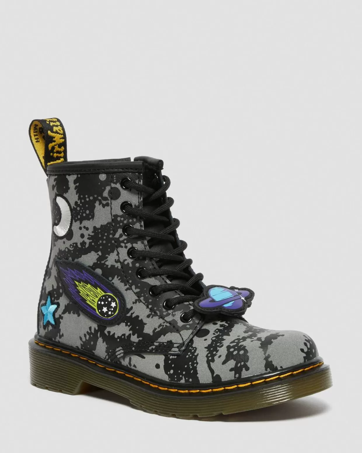 UNISEX Dr. Martens Stivali stringati 1460 per bambini in pelle Space Hydro