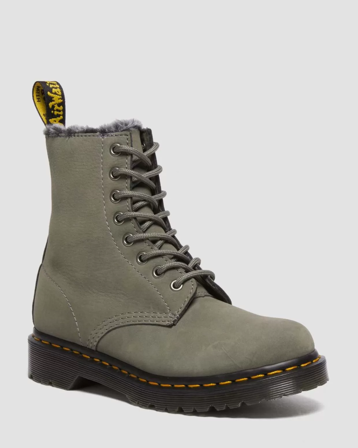 UNISEX Dr. Martens Stivali stringati 1460 Serena con rivestimento in pelliccia sintetica