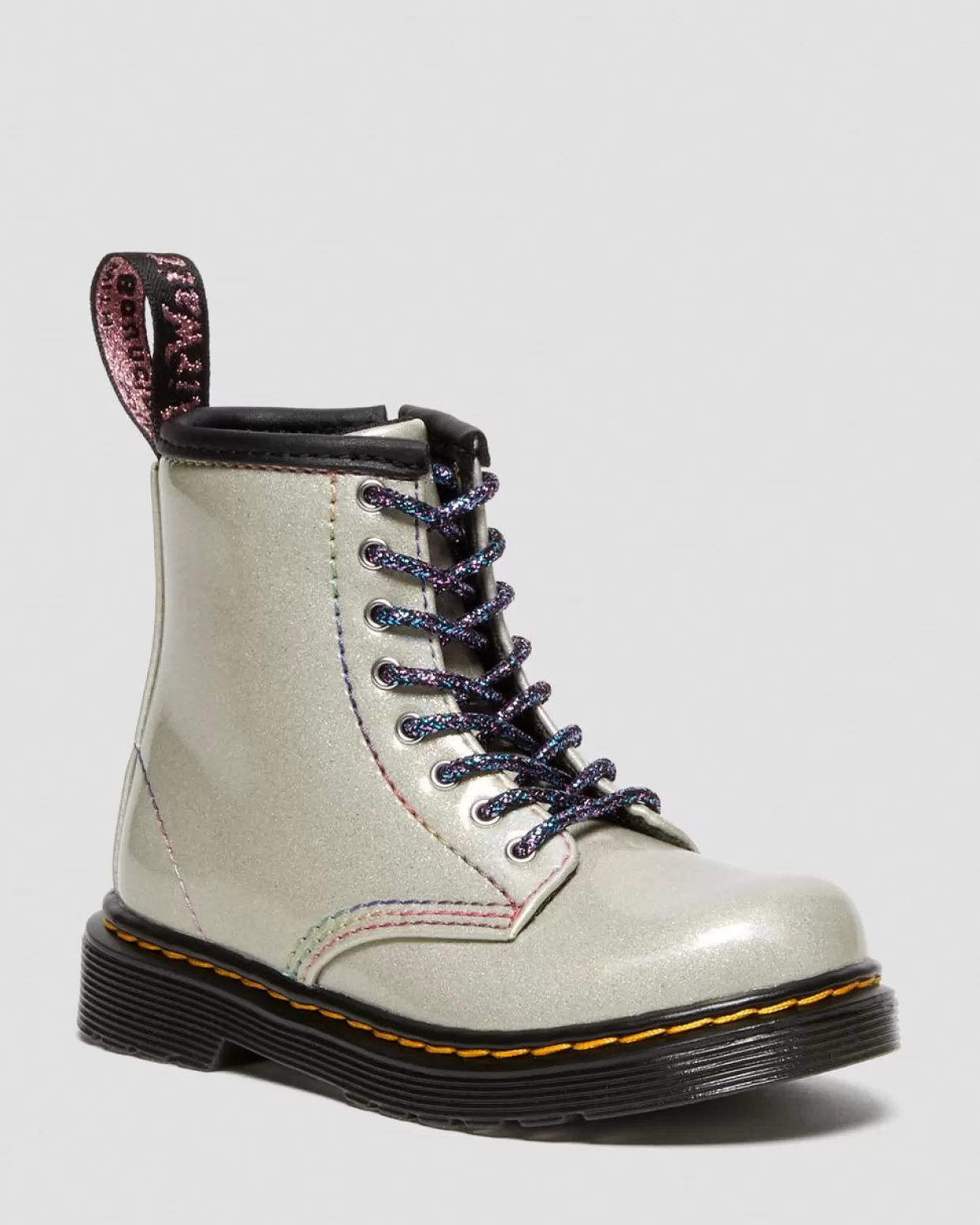 UNISEX Dr. Martens Stivali stringati 1460 Sparkle Rays in pelle